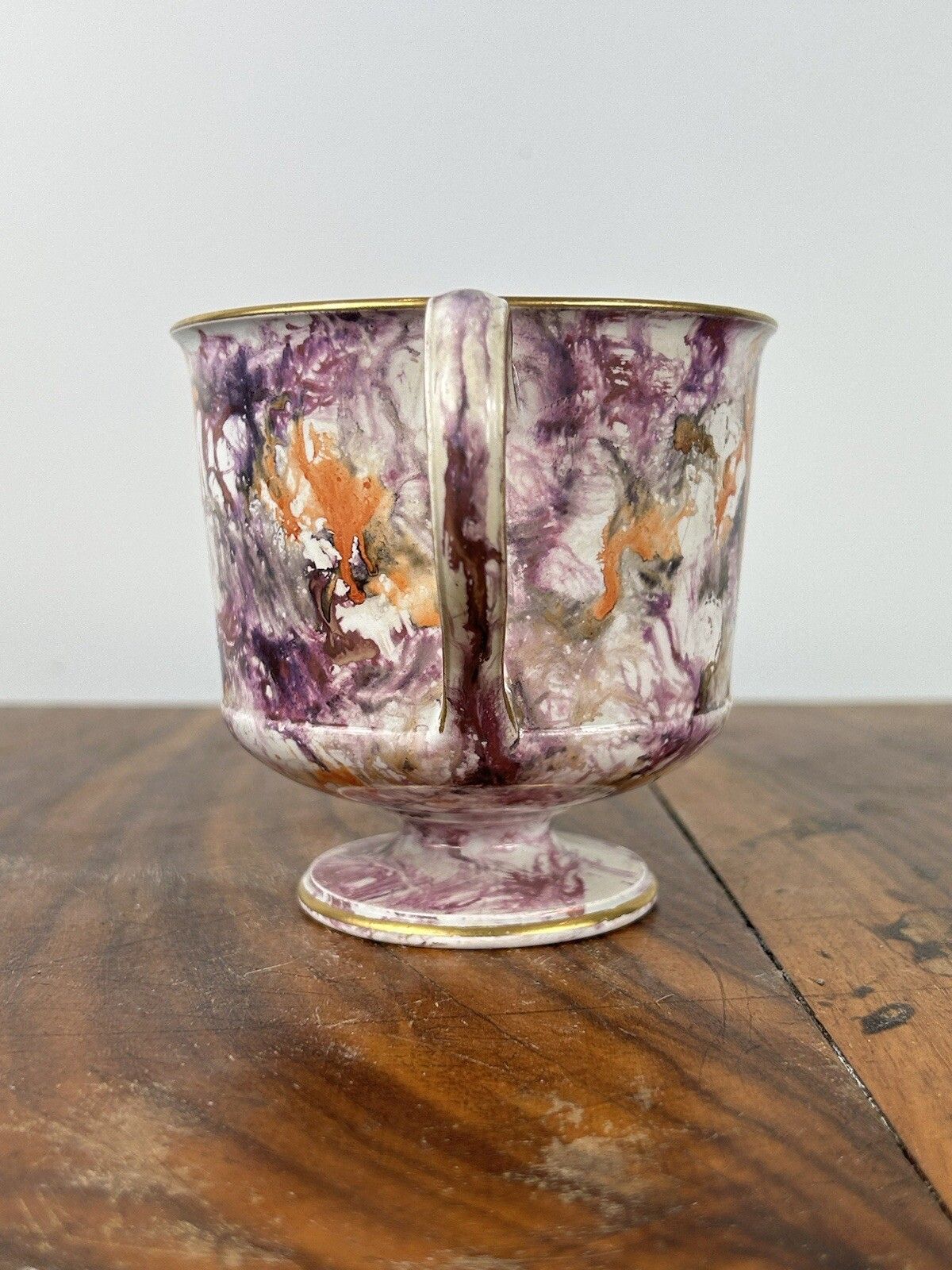 Wedgwood Moonlight Lustre Loving Cup 1820’s Georgian Porcelain photo for sale