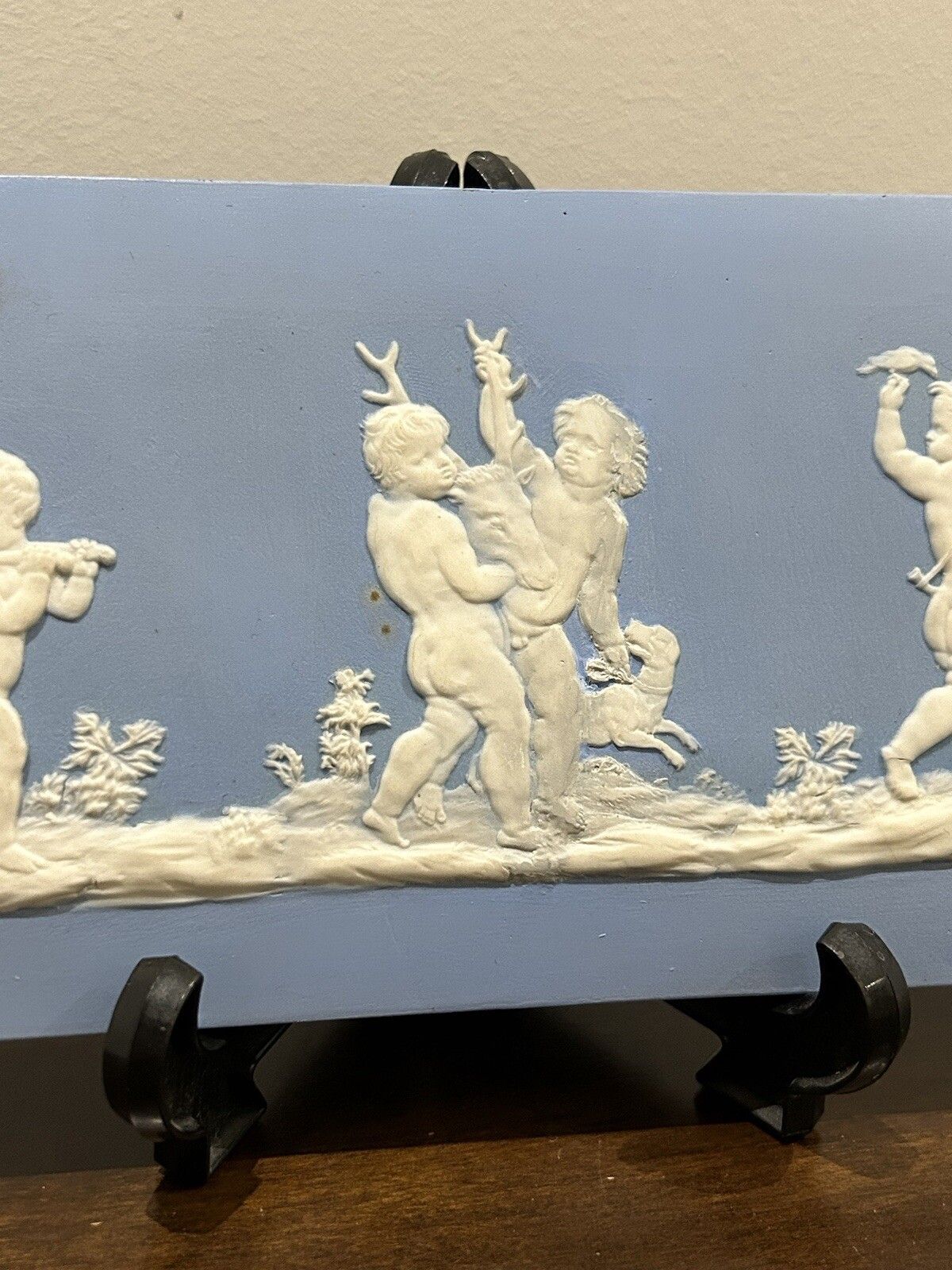 Wedgwood Plaque Jasperware Bacchanalian Triumph, Josiah Wedgwood 18th C photo Home Decor