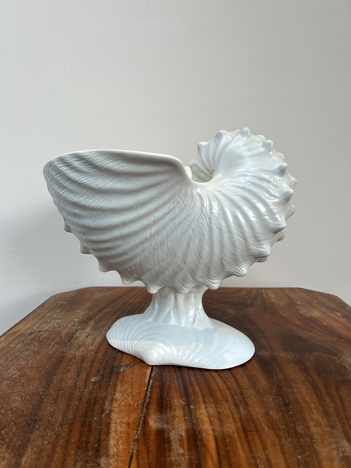 Wedgwood Nautilius Shell Tureen Centerpiece Compote Light Blue Moonstone photo 449.0