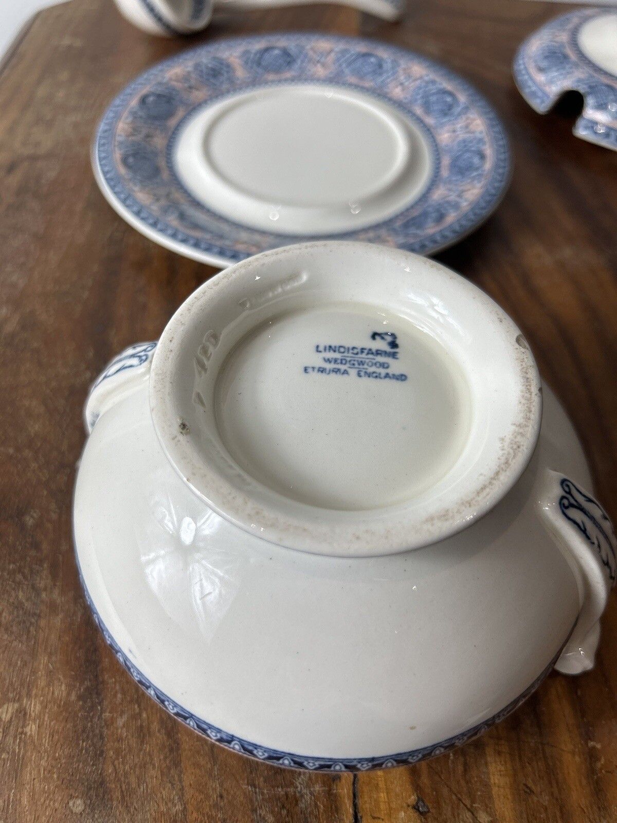 Wedgwood Lindisfarne Etruria England Tureen And Stand With Ladel Spoon photo buy