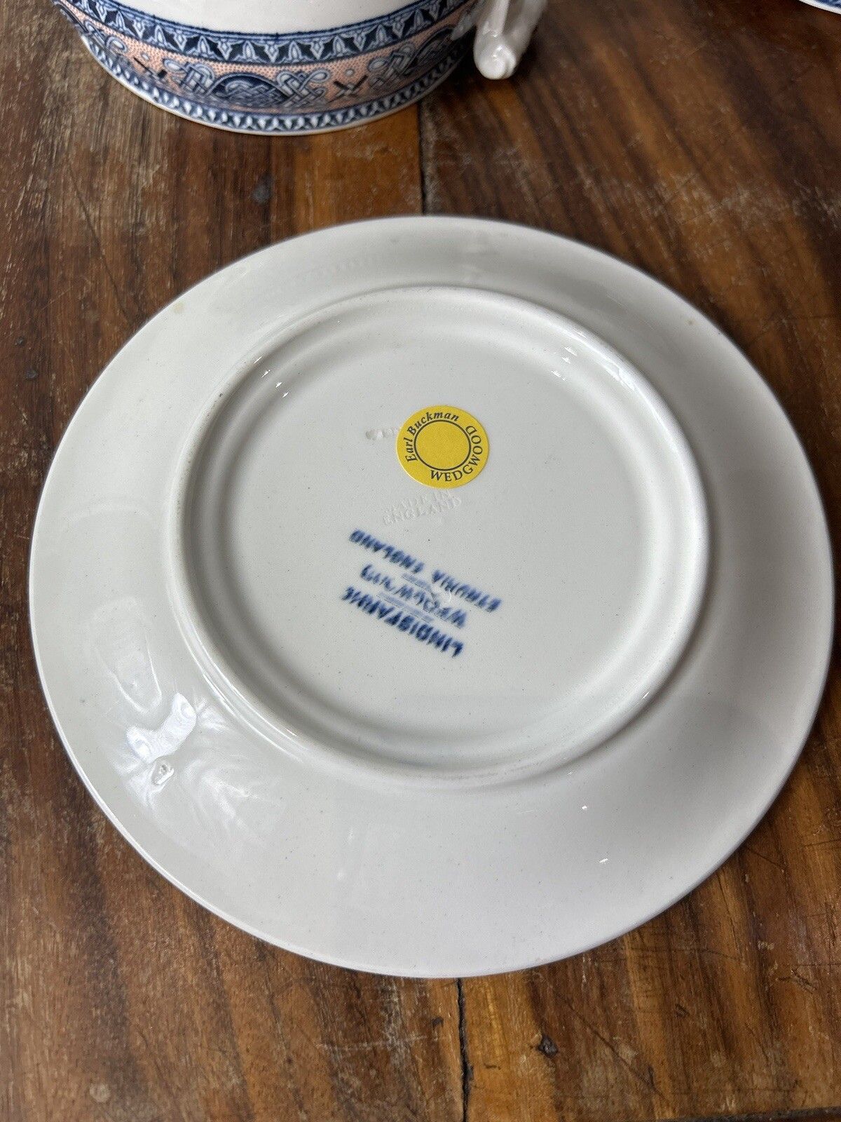 Wedgwood Lindisfarne Etruria England Tureen And Stand With Ladel Spoon photo vintage