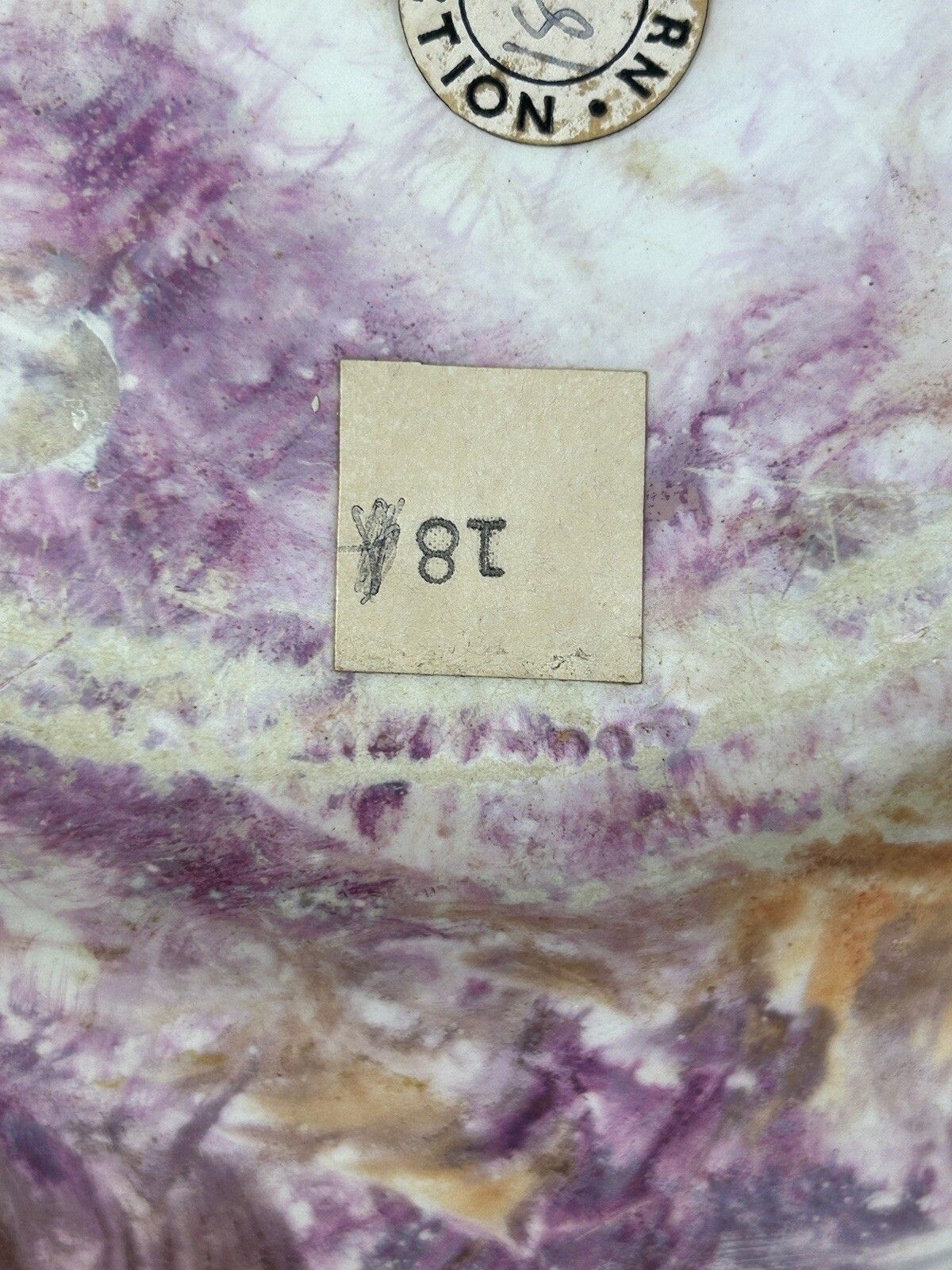 Wedgwood Moonlight Lustre Plate 1820’s Georgian Porcelain photo vinterior