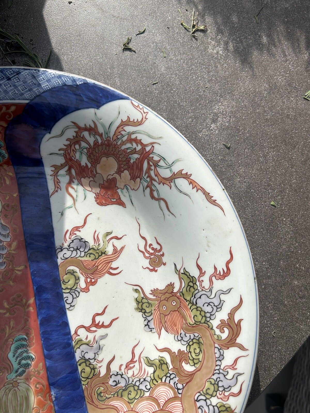 Japanese Imari Charger Shallow Bowl 37cm Japanese Porcelain Dish photo buy