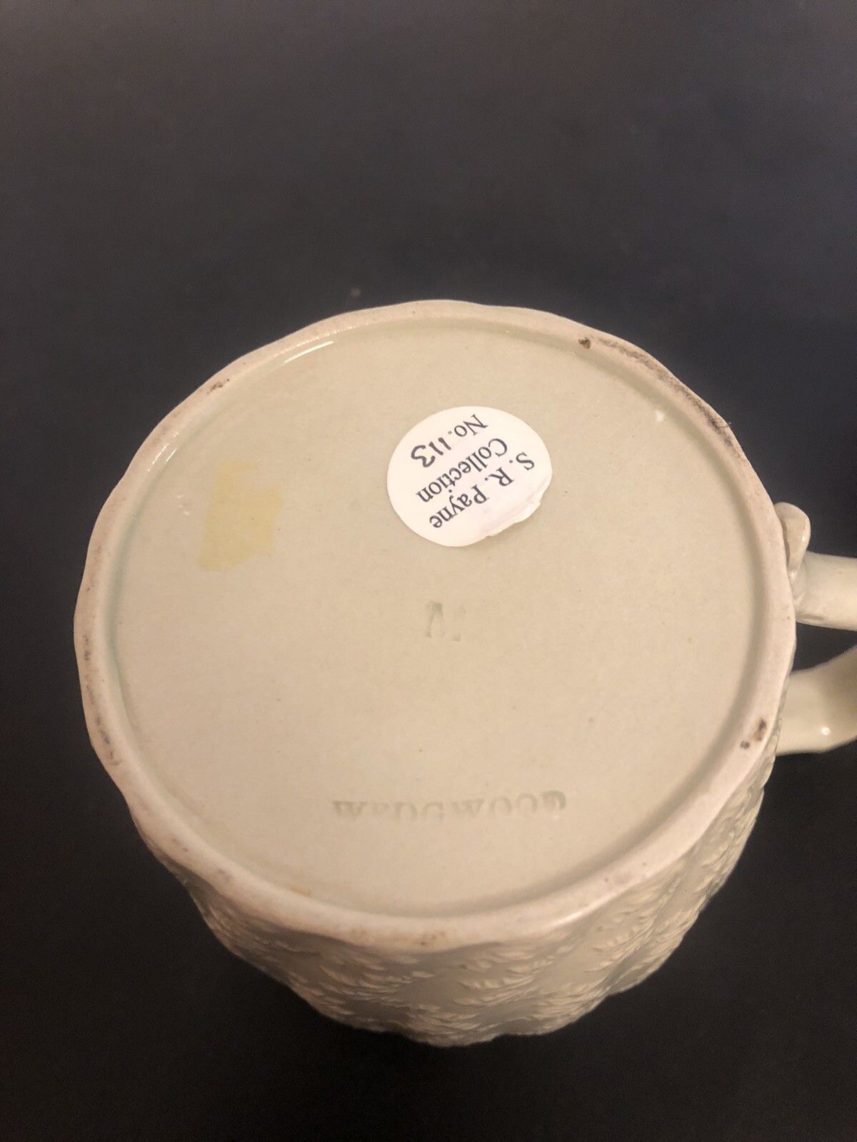 Wedgwood Drabware 1830’s Mug With Gilt Rim “S.R Payne Collection” photo 69.0