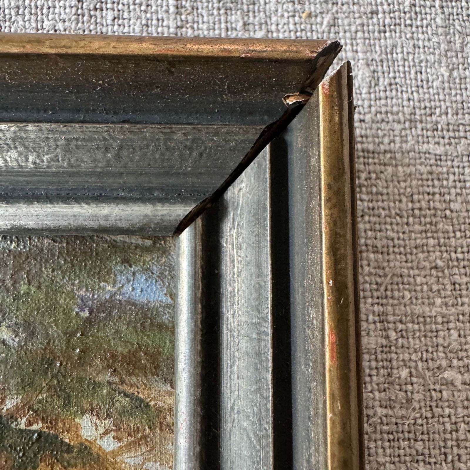 Traditional Skåne Scene. Early 1900s Swedish Oil Painting. photo for sale
