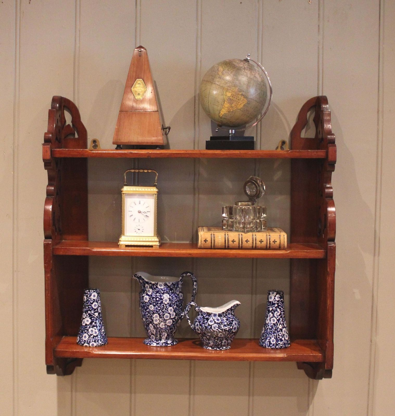 Pair Of Late 19th Century Walnut Wall Shelves photo for sale