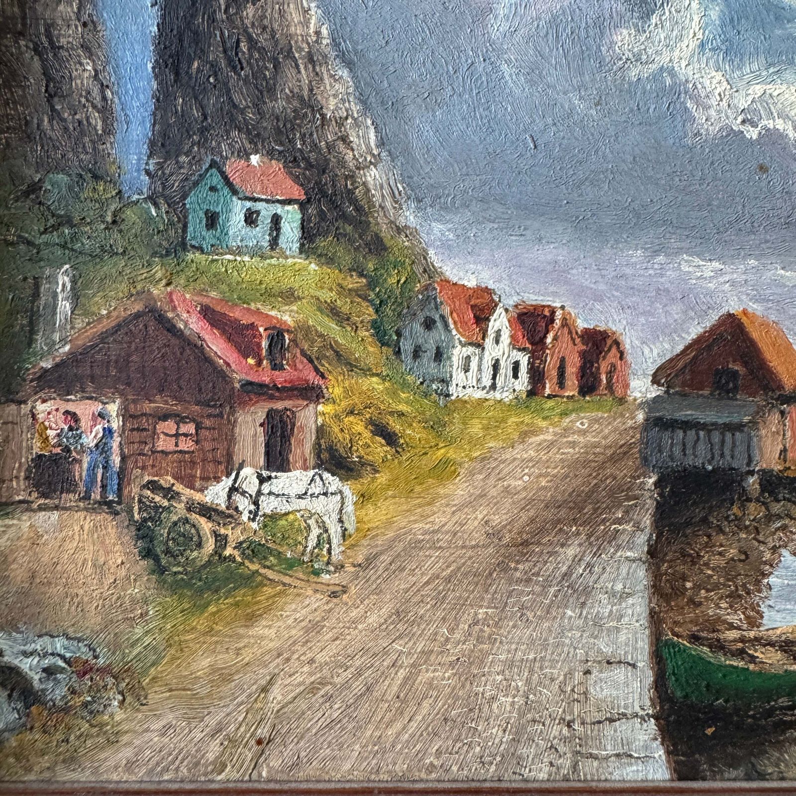 Fjällbacka. Swedish Oil Painting Early 1900s. photo for sale