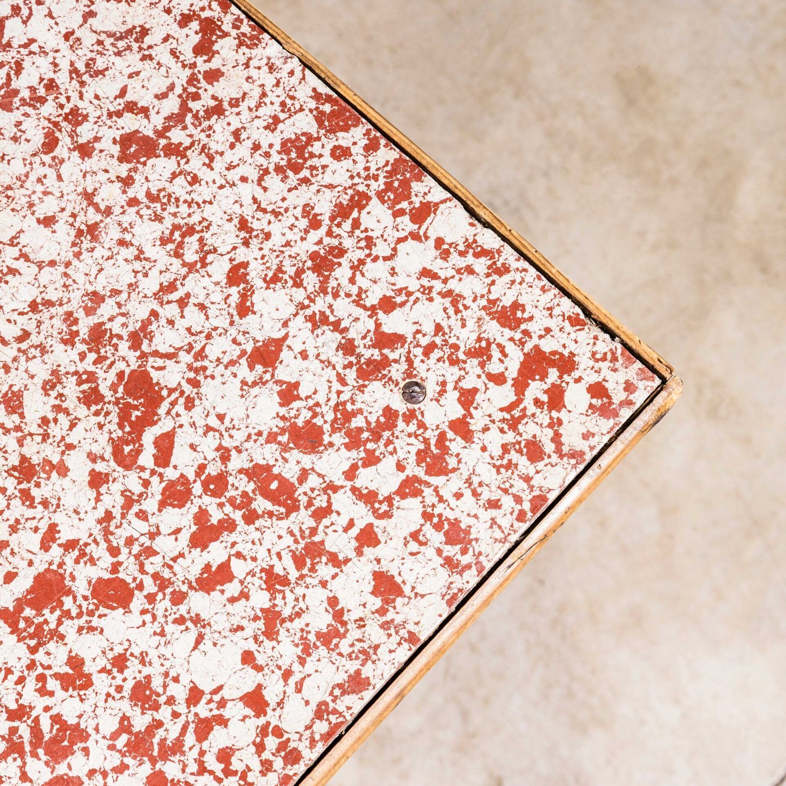1920’s Original French Café Tables – Speckled Tops photo Furniture
