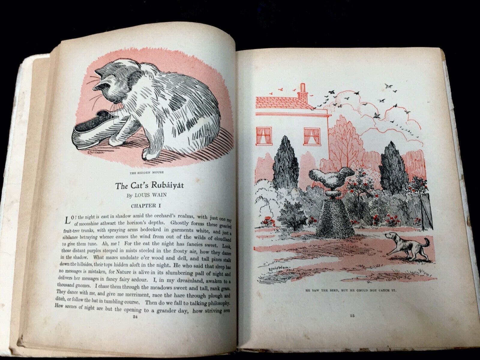 Antique Louis Wain's (Artist) Original Annual Book From 1921 / Art Deco photo vintage