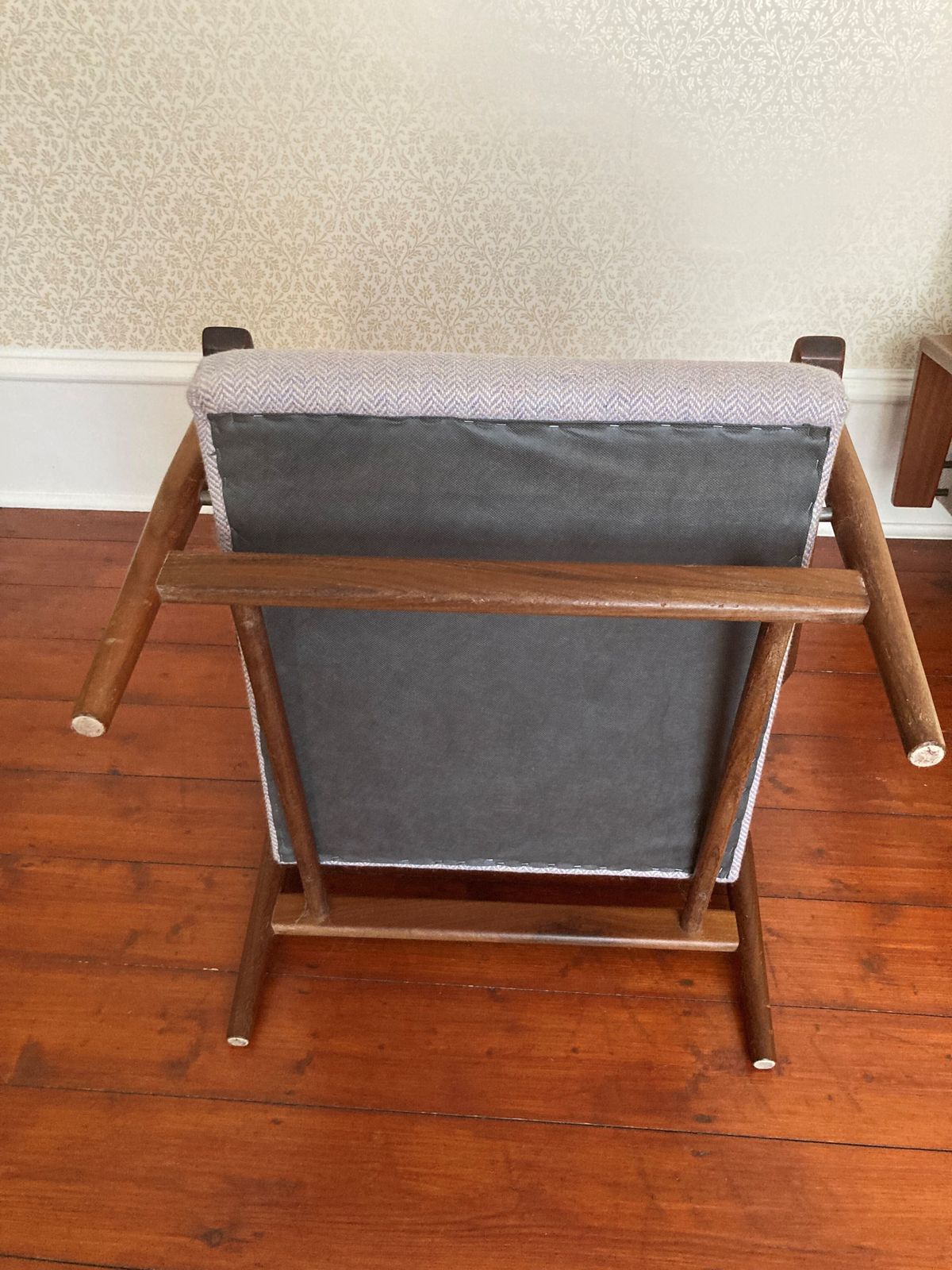 Rare Set Of Three Mid Century Danish Lounge Chairs, One With Arms photo vinterior