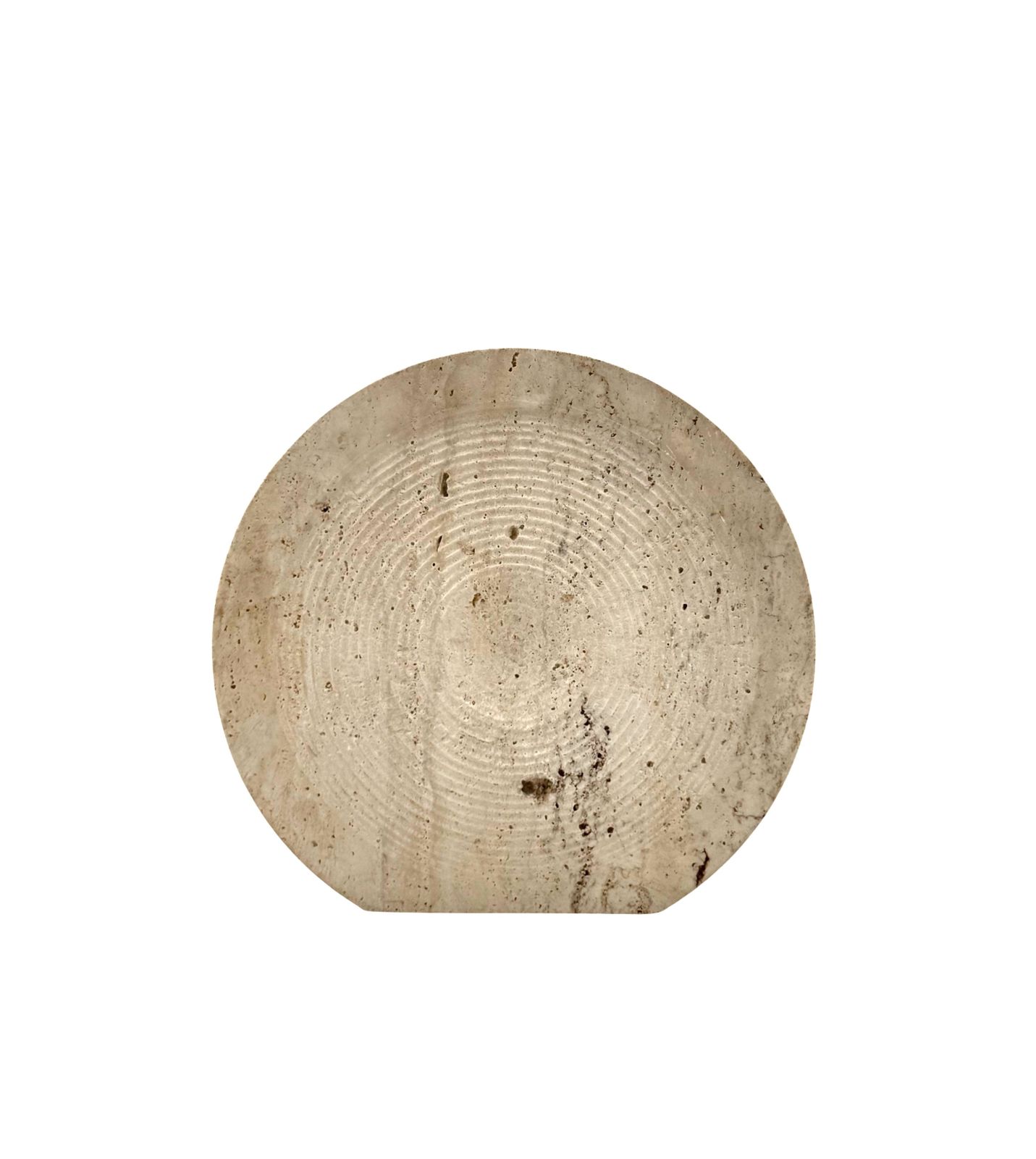 Mid Century Modern Travertine Solifleur Vase, Cerri Nestore, Italy, 1970s