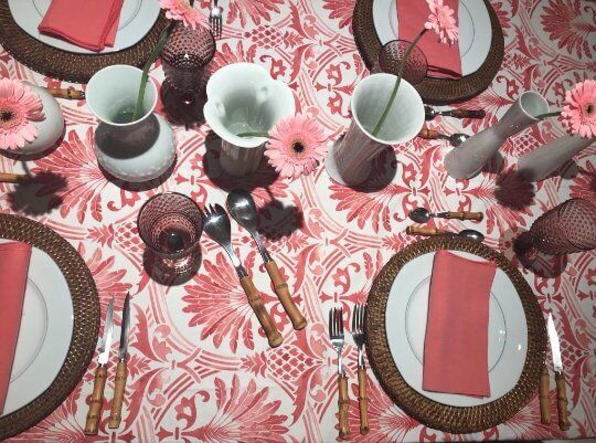 Vintage bestekset met bamboegrepen – 4 vorken, 4 messen en 4 kleine lepels – Tiki-stijl, Japan, Boho, Mid-Century photo 136.0