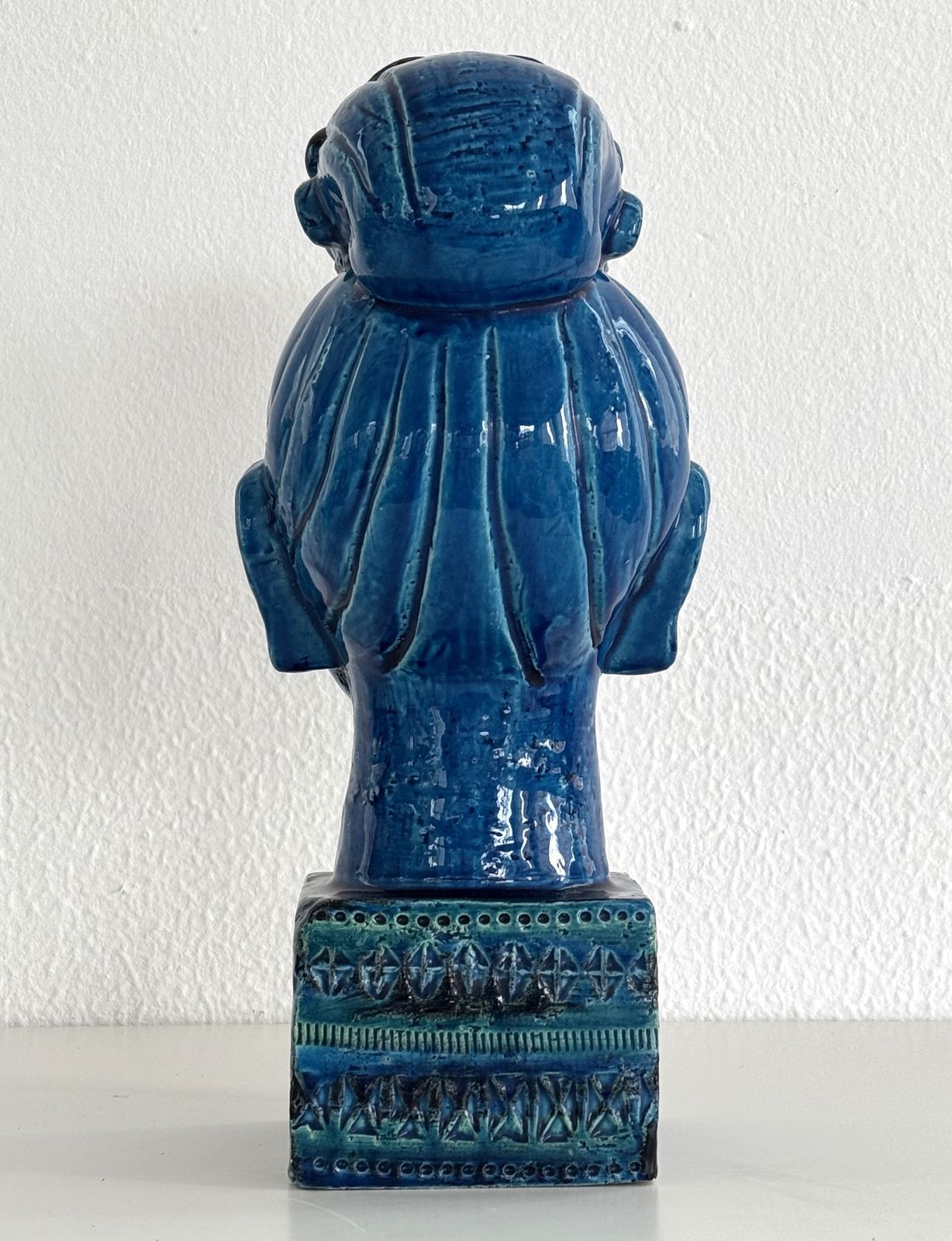 1580.0 Aldo Londi For Bitossi Kwan Yin Buddha Rimini Blu, Italy, 1970s photo