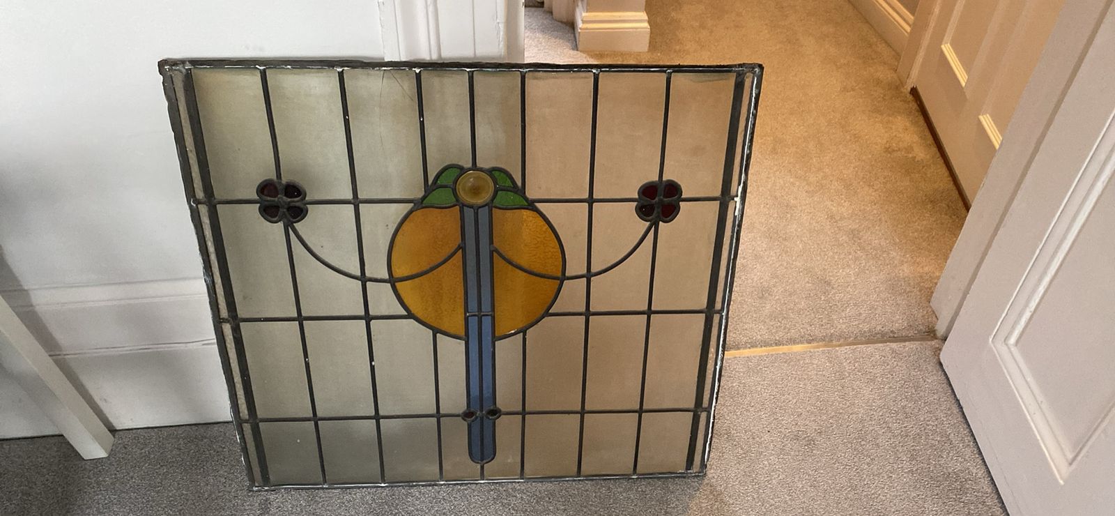 Victoria Stained Glass Window Panel photo furniture
