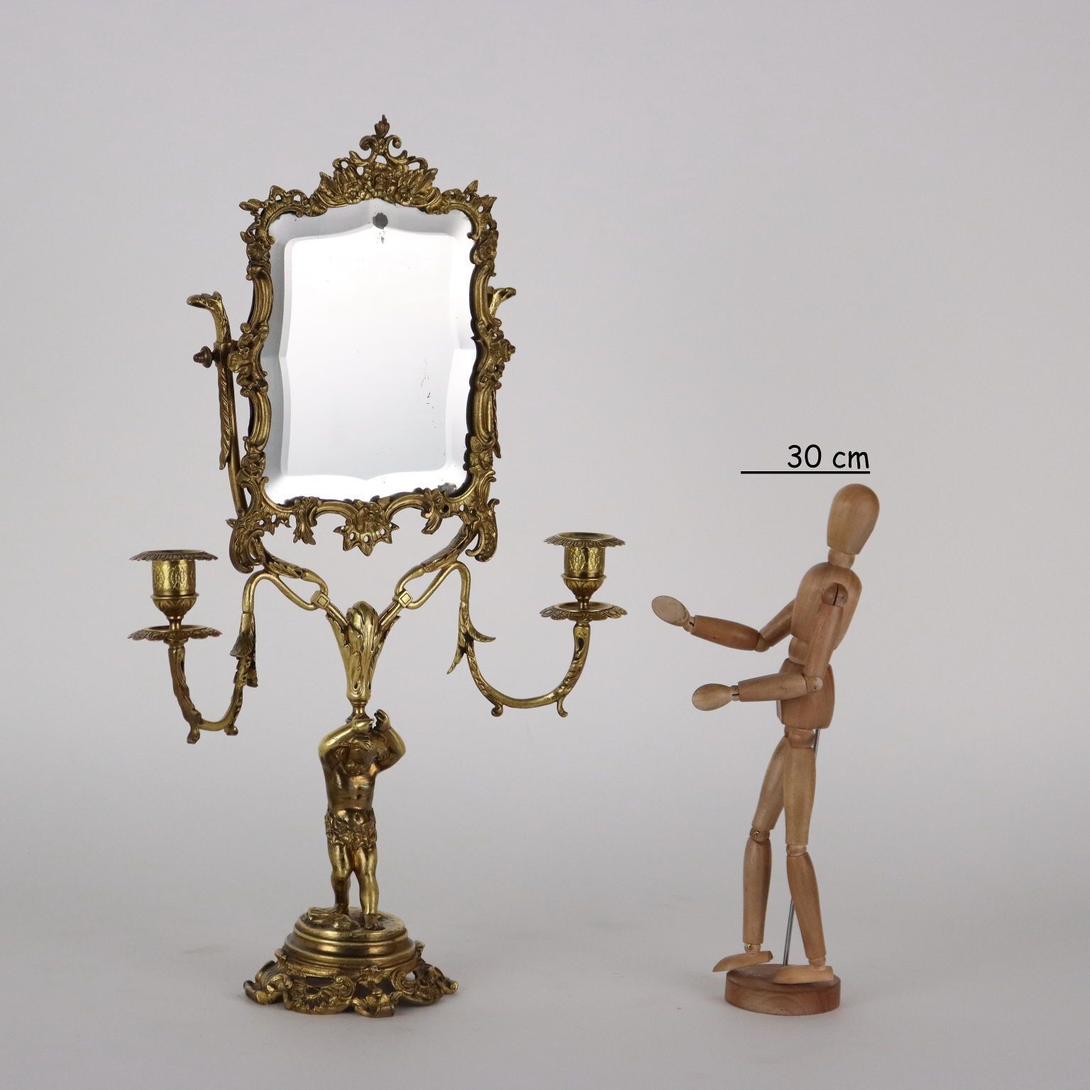 Antique Vanity Mirror Bronze Europe XIX XX Century photo furniture