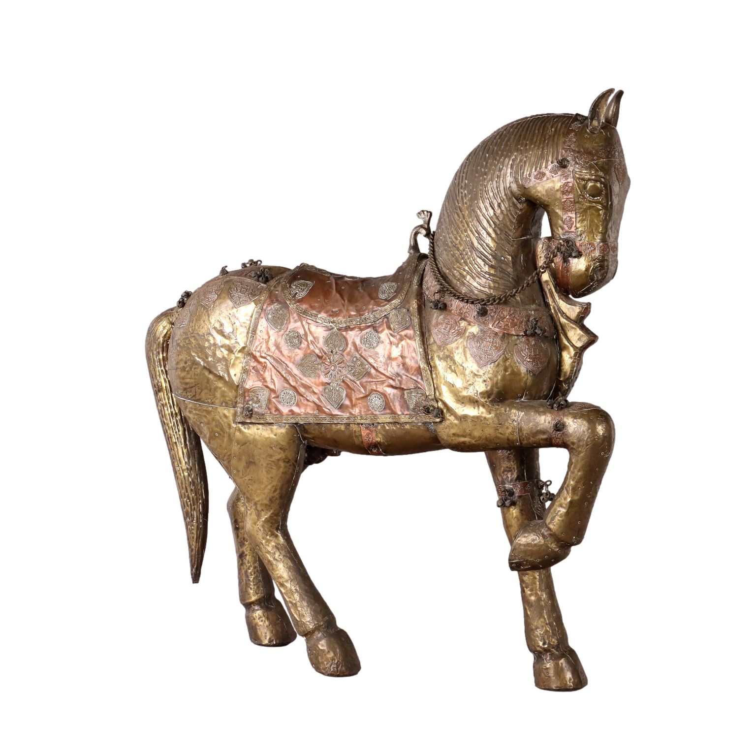 Antique Horse Brass Sheeth Copper India Early XX Century