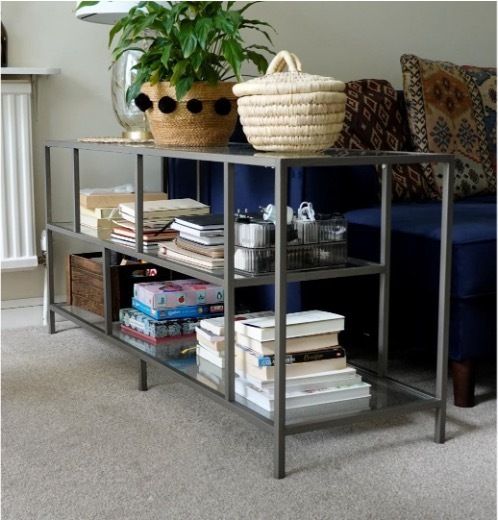 Winthrop Alphin Tv Stand   Aged Steel Colour