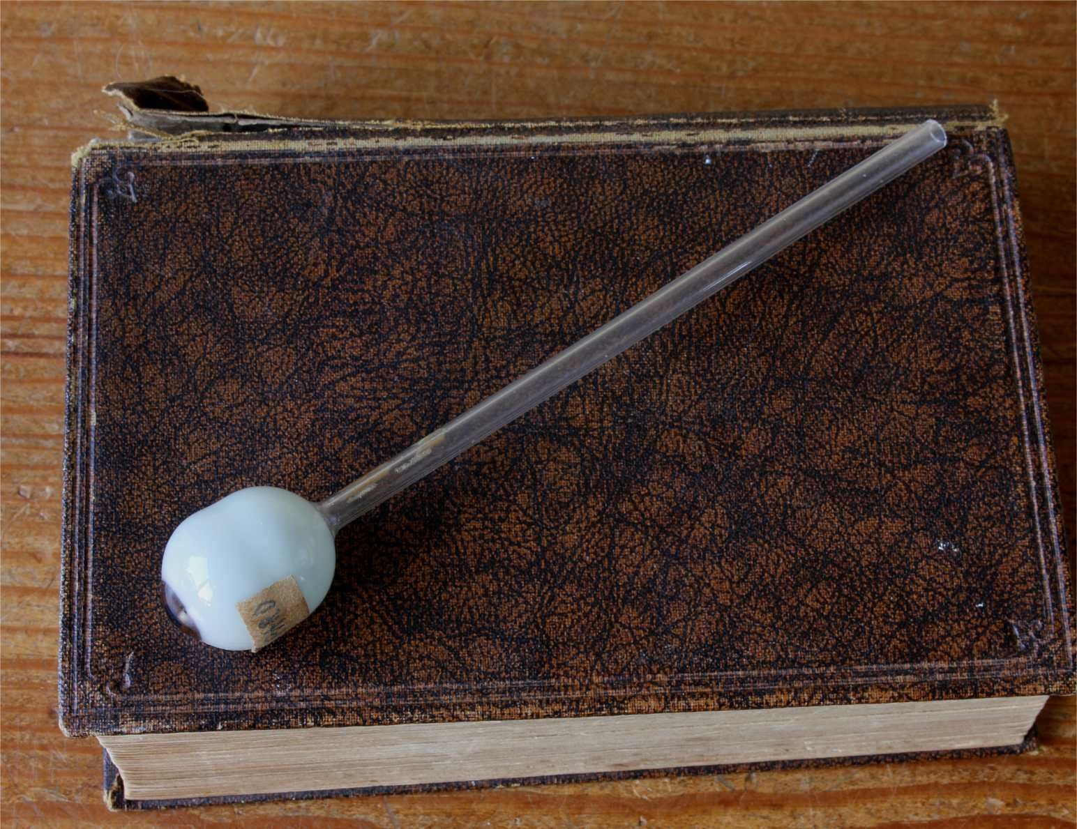 Glass Eye. Hand Blown French Ocularist Artificial Eye On Stem Stalk. photo Home Decor