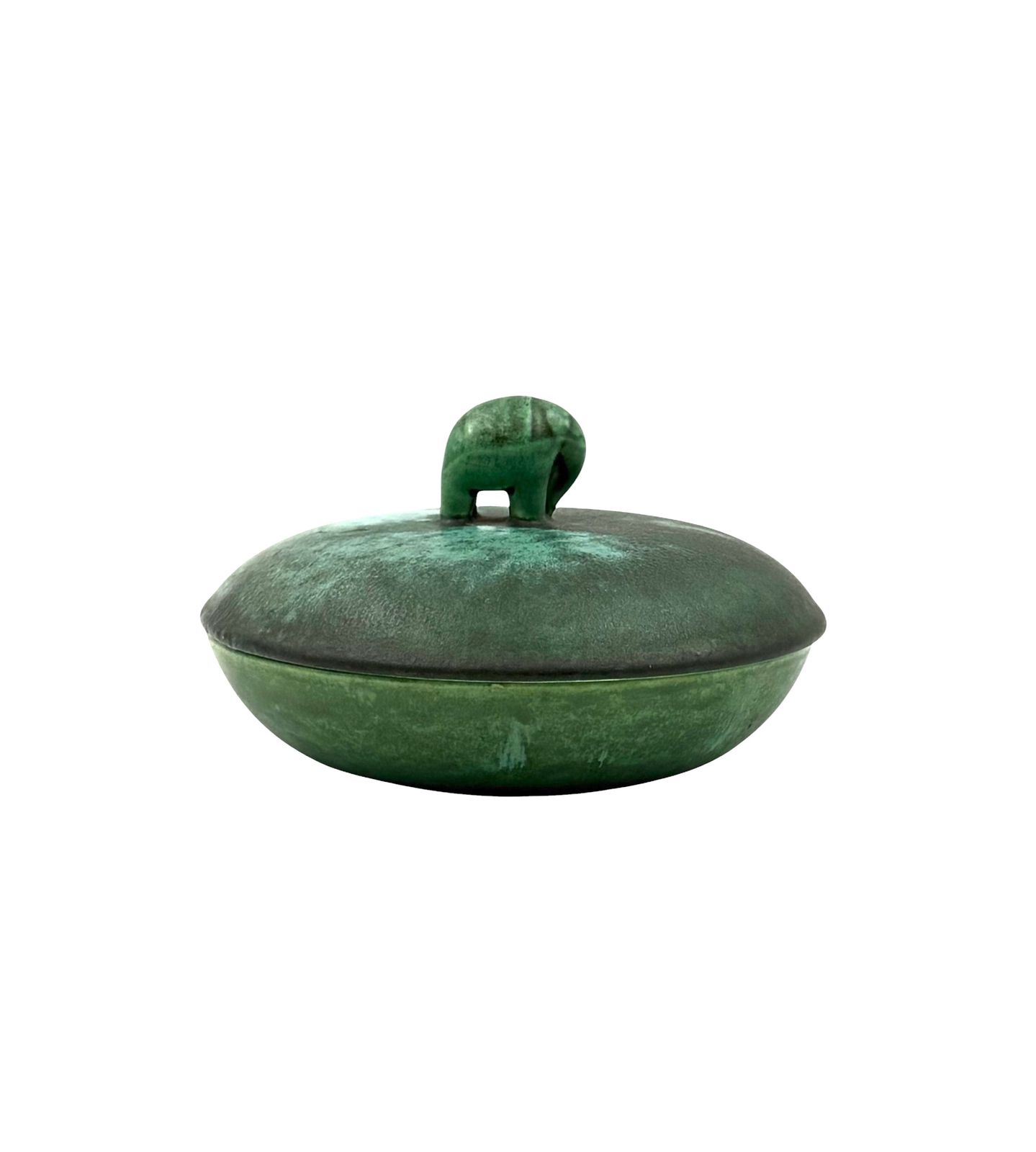 Art Deco Green Ceramic Bowl / Vide Poche, Angelo Biancini, Società Ceramica Italiana, Laveno Italy 1930s photo buy