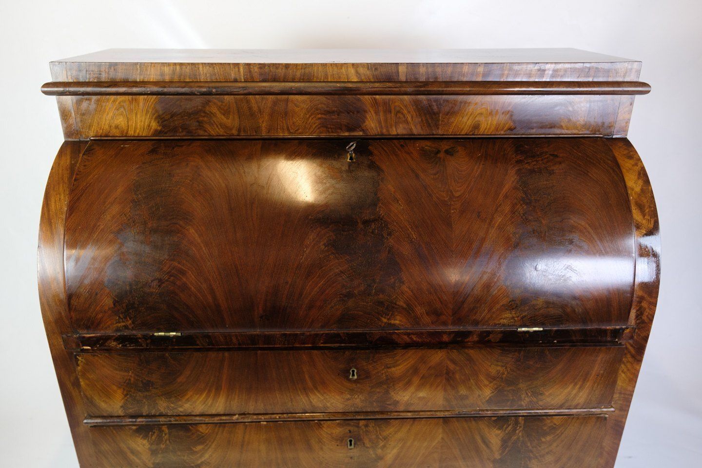 Chatol With Four Drawers In Hand Polished Mahogany  From 1820s photo Furniture