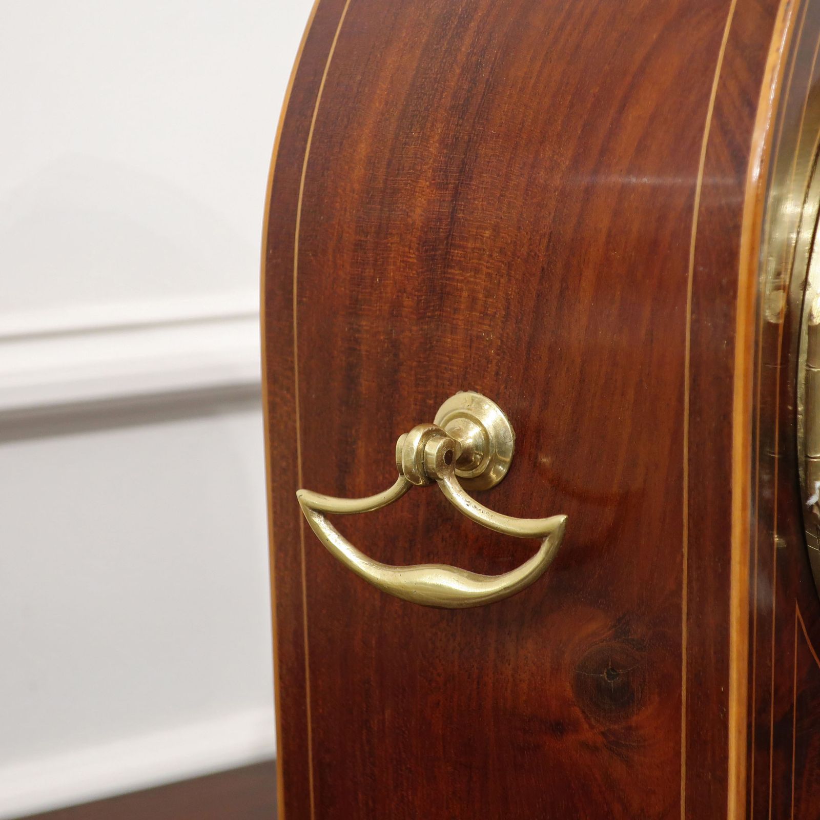French Edwardian Mahogany Mantel Clock photo for sale