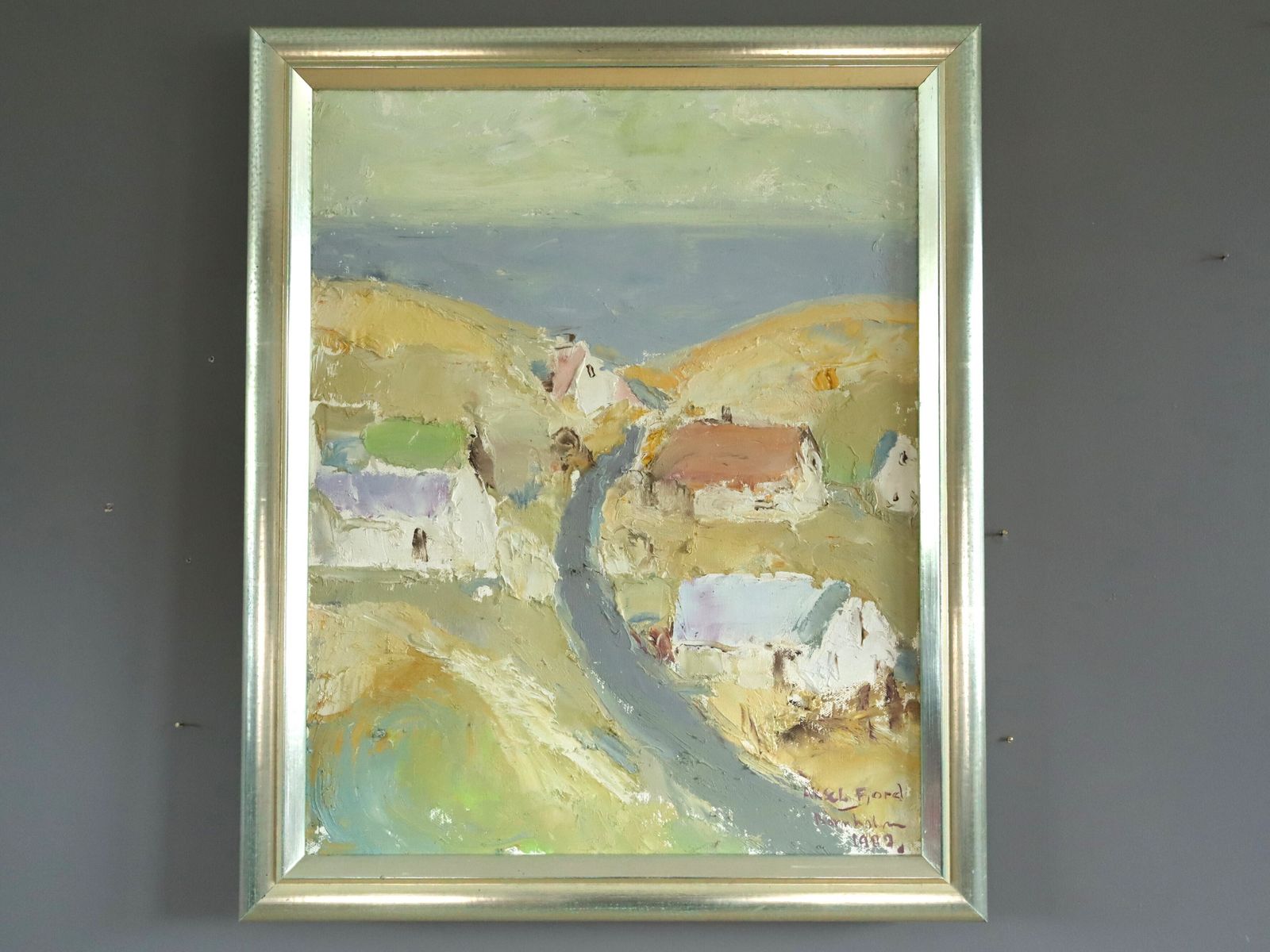 Coastal Road To The Sea Oil Painting