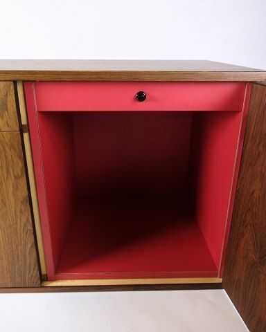 Wall Hung Chest Of Drawers In Rosewood, Danish Design From 1960s photo vintage