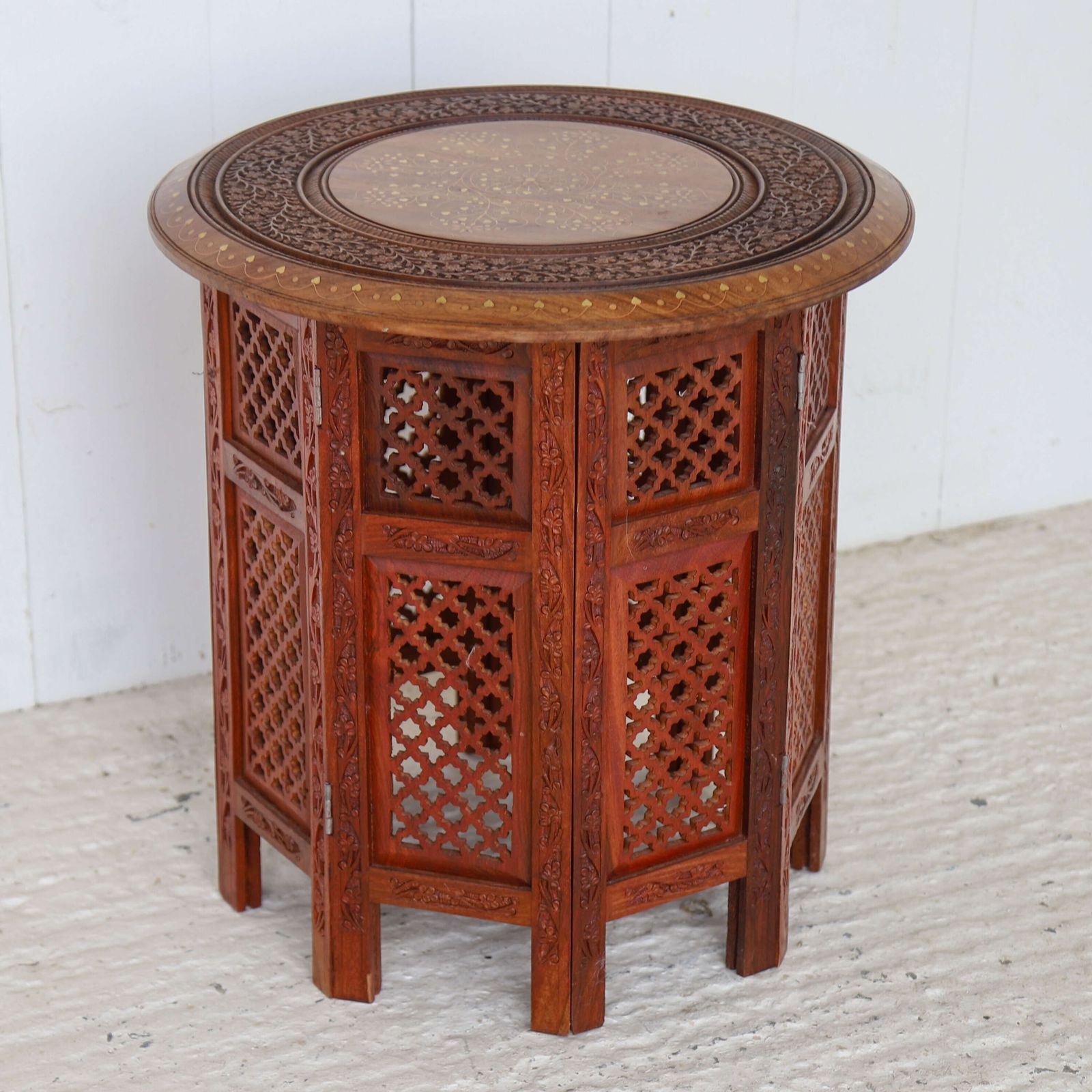 Exquisite Indian Side Or Travelling Tea Table   Timeless Heritage photo furniture