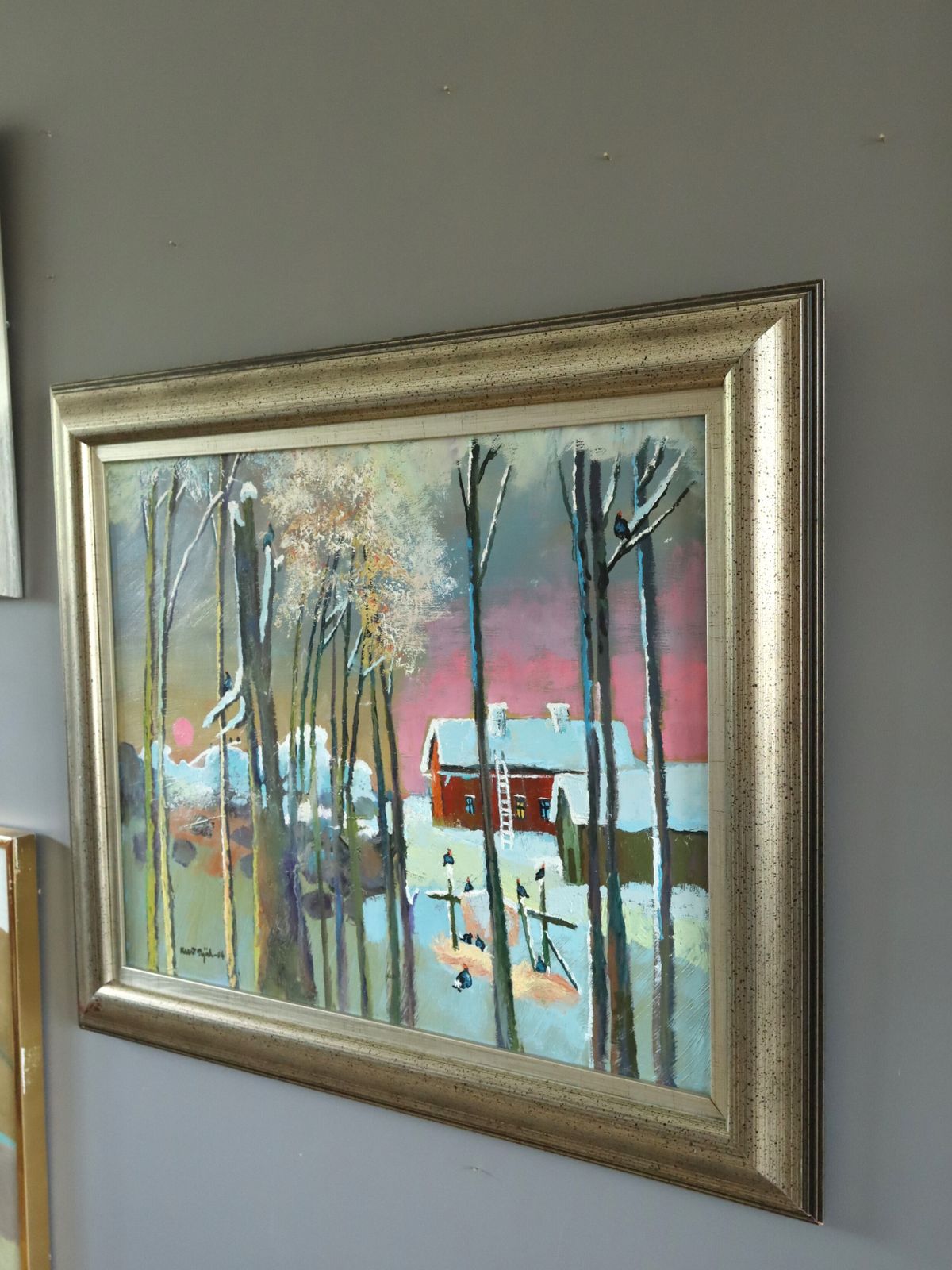 Sunset By The Pines Oil Painting photo 501.0