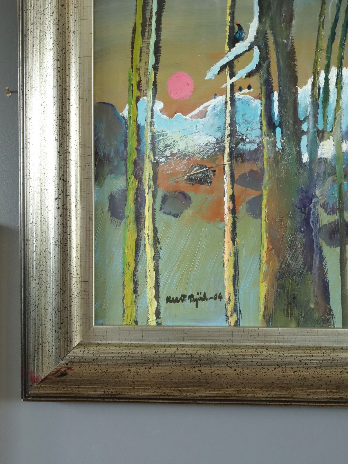 Sunset By The Pines Oil Painting photo vinterior