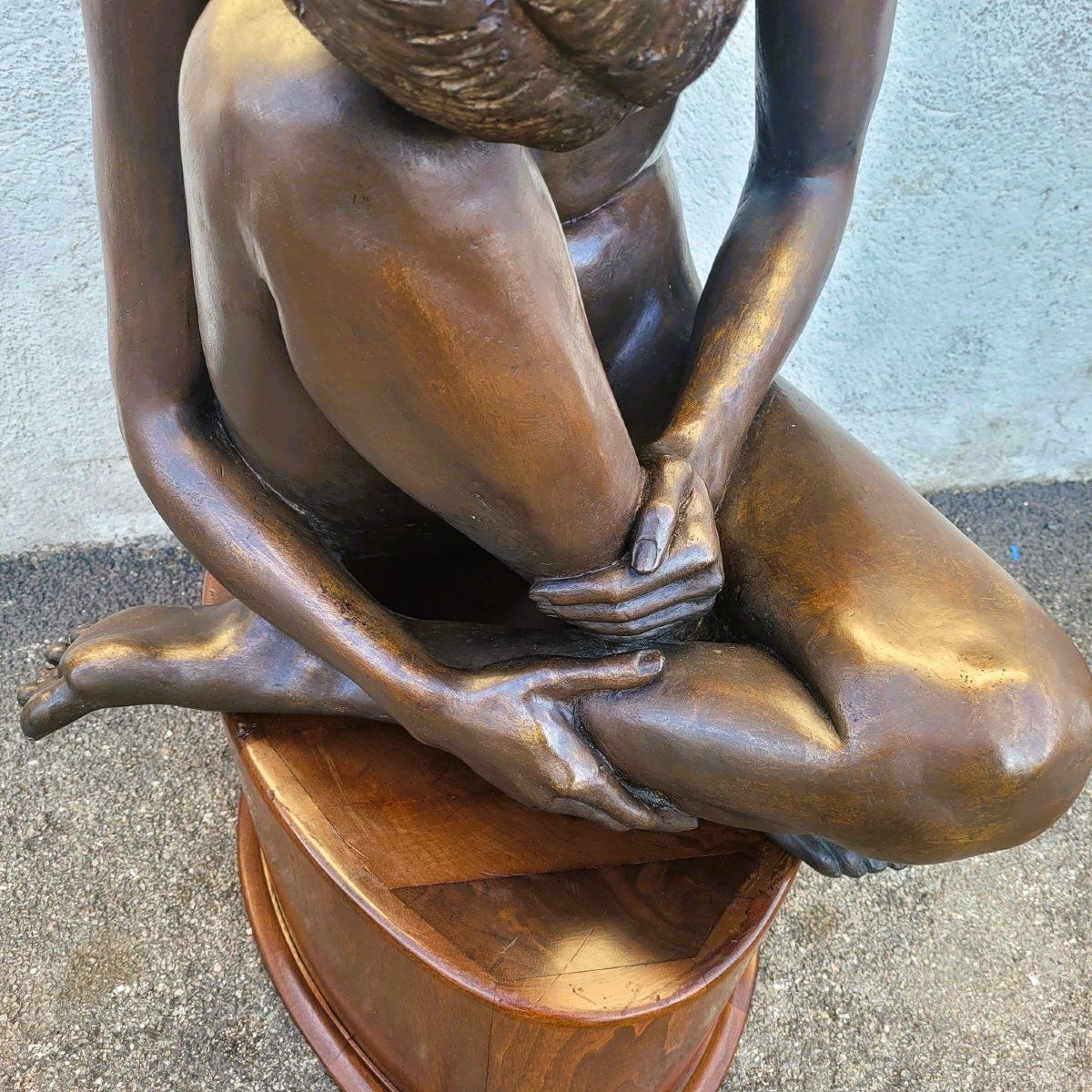 M Ventura, Nude Of A Woman, Signed Bronze, Late 20th Century photo furniture