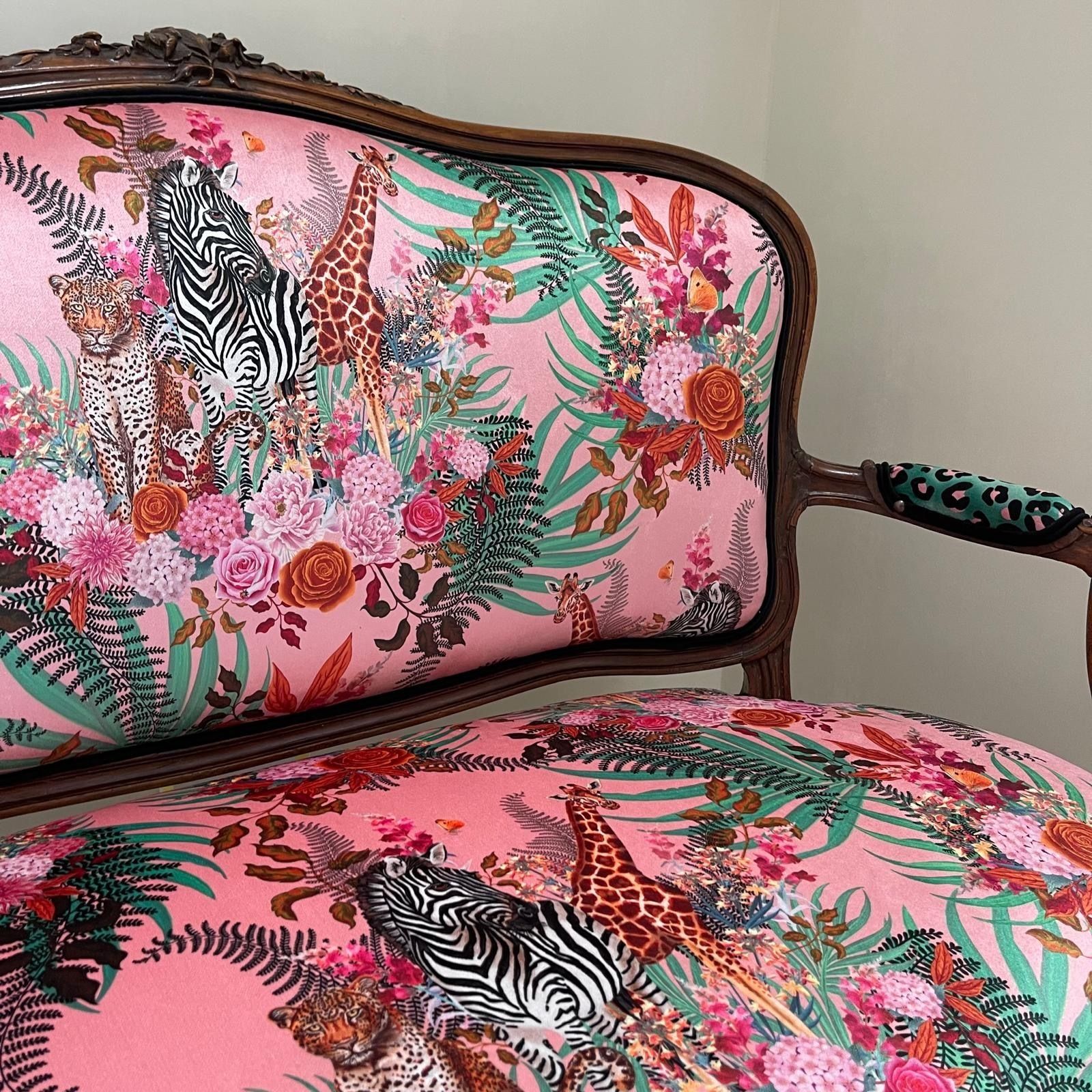 Pink Louis XV Rocaille Seat 1890 photo Furniture