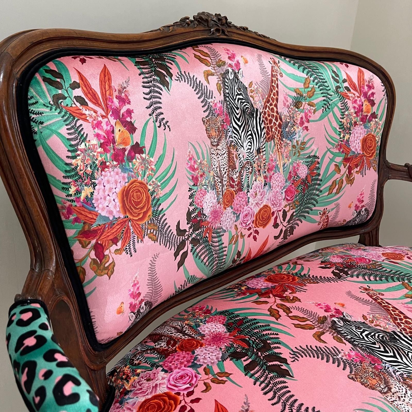 Pink Louis XV Rocaille Seat 1890 photo 899.0