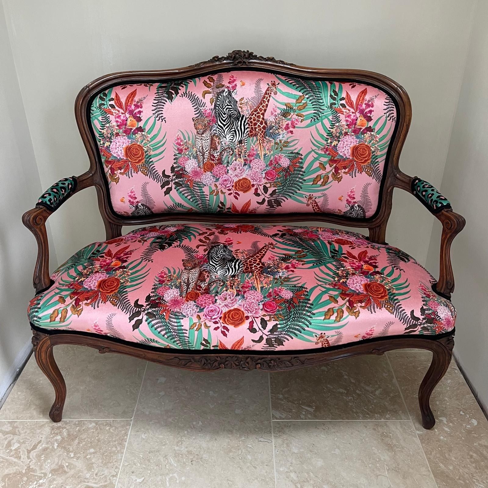 Pink Louis XV Rocaille Seat 1890 photo buy