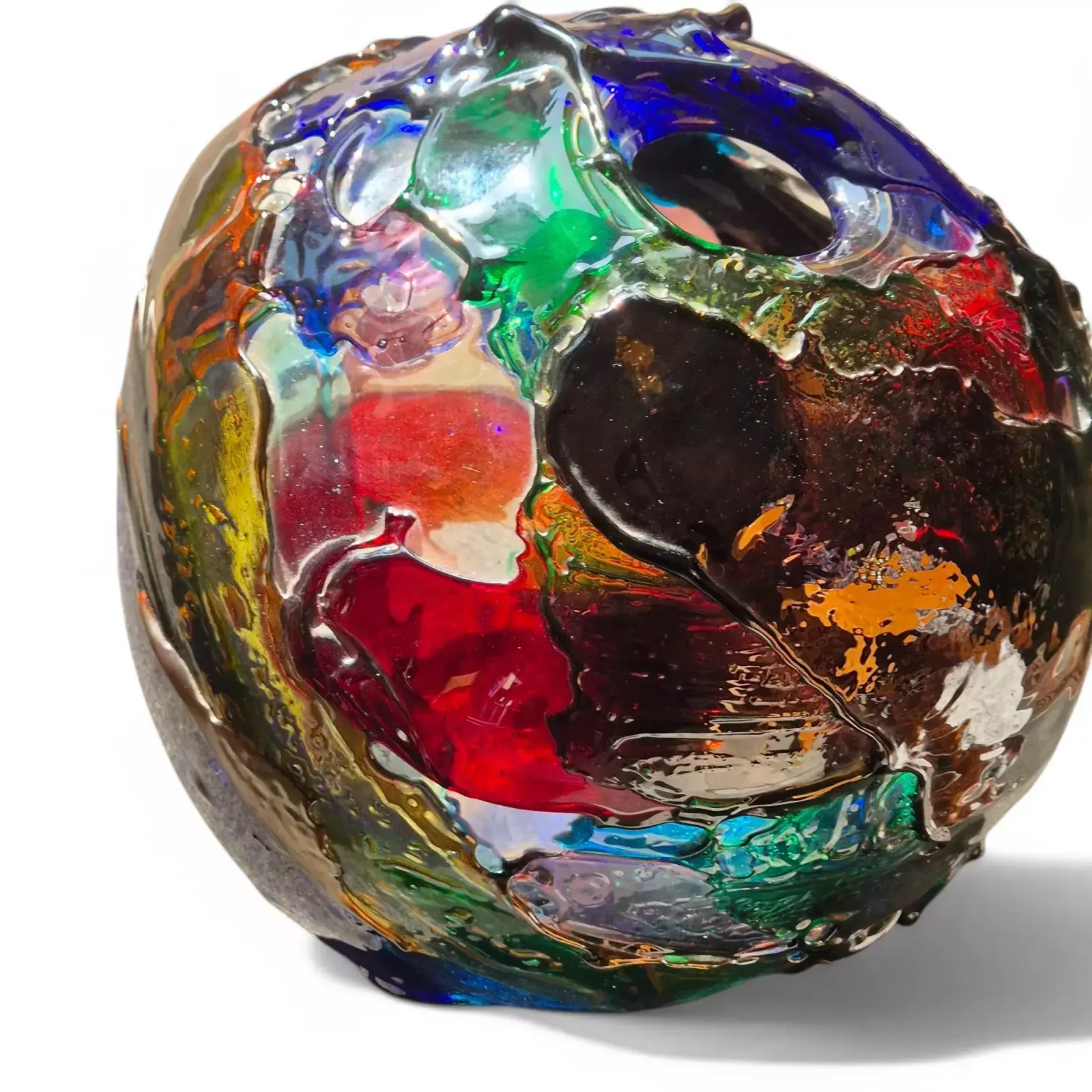 Vase Sculpture In The Spirit Of Gae Aulenti, Murano, Italy, Signed, Circa 1990 photo Home Decor