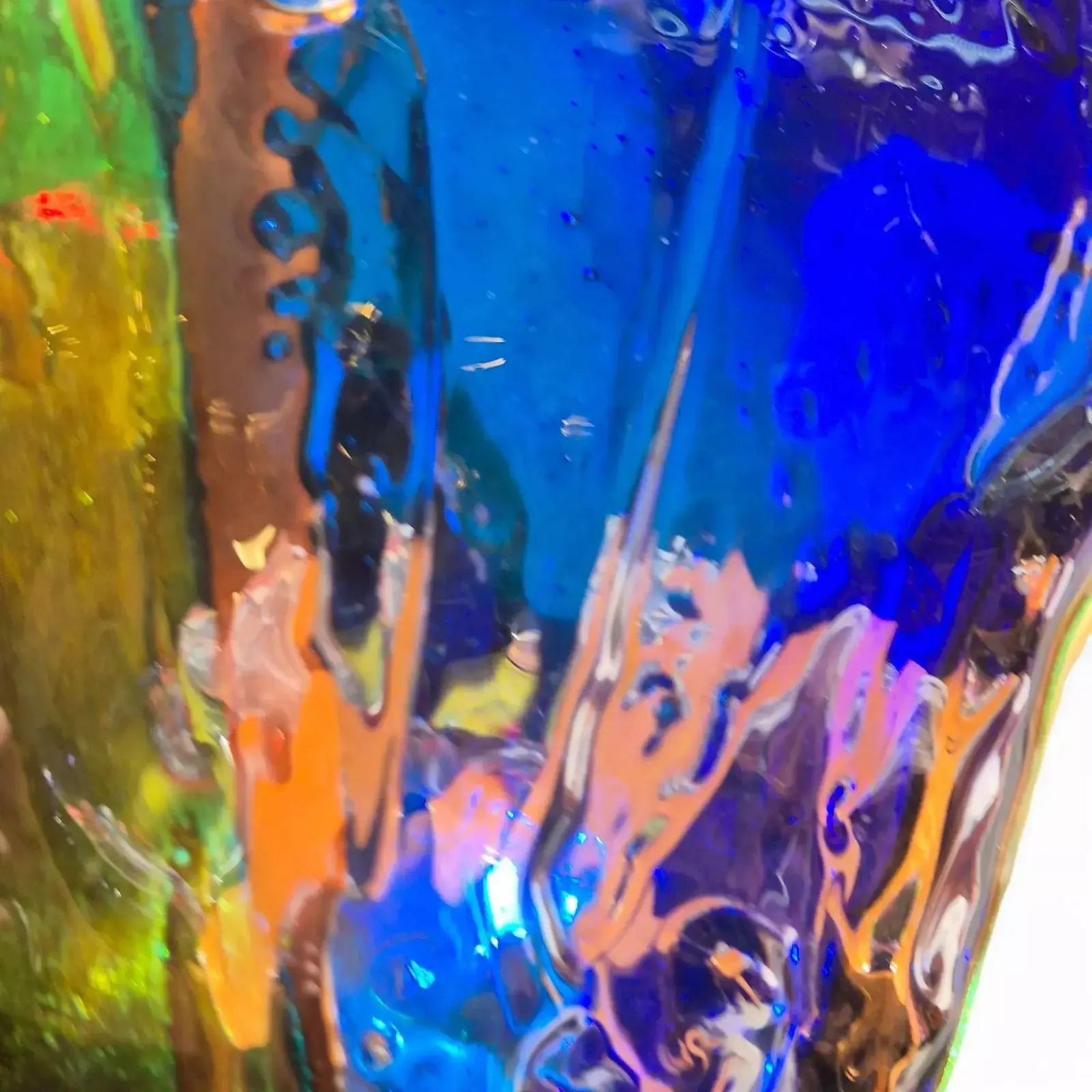photo for sale Vase Sculpture In The Spirit Of Gae Aulenti, Murano, Italy, Signed, Circa 1990