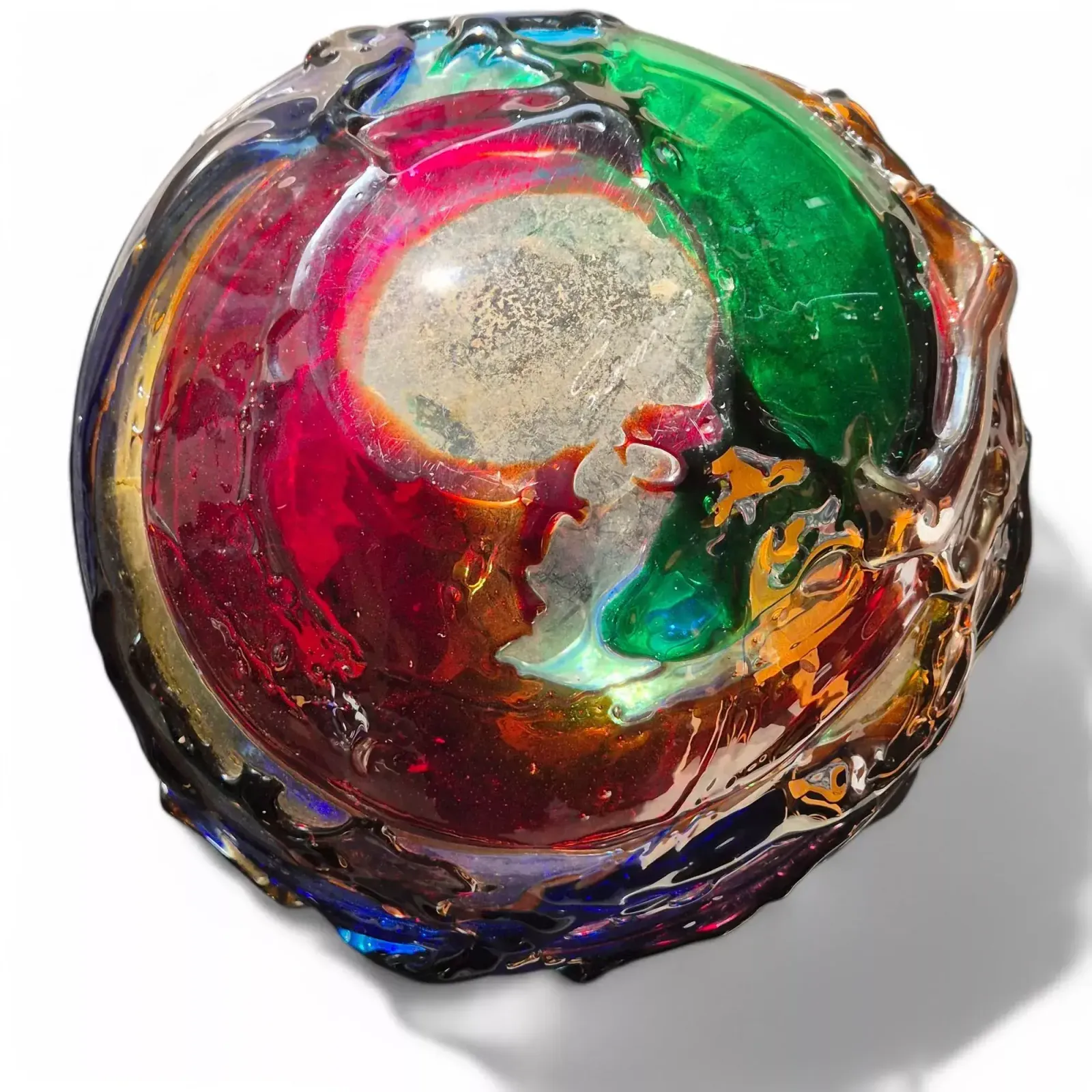 Home Decor Vase Sculpture In The Spirit Of Gae Aulenti, Murano, Italy, Signed, Circa 1990 photo