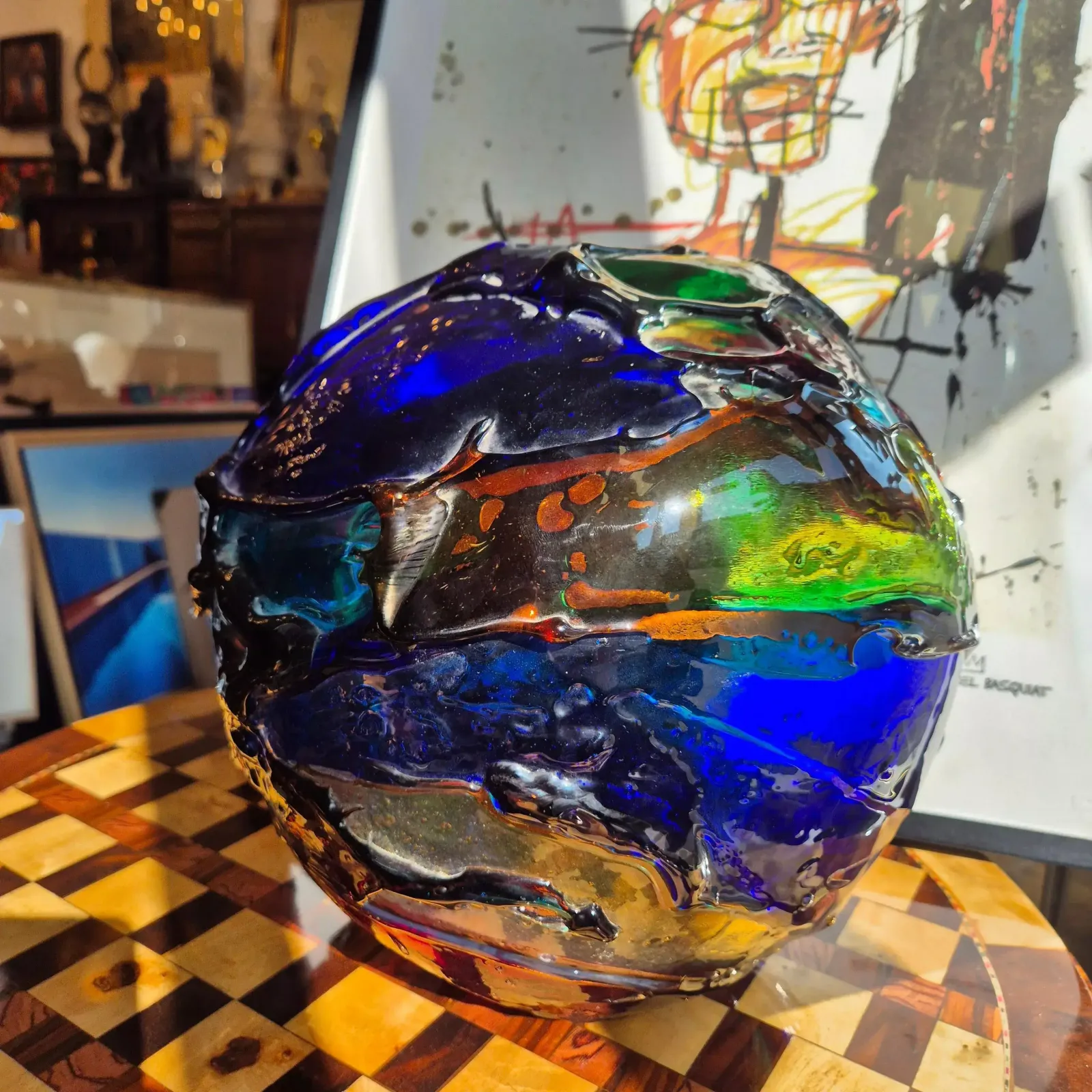 photo buy Vase Sculpture In The Spirit Of Gae Aulenti, Murano, Italy, Signed, Circa 1990