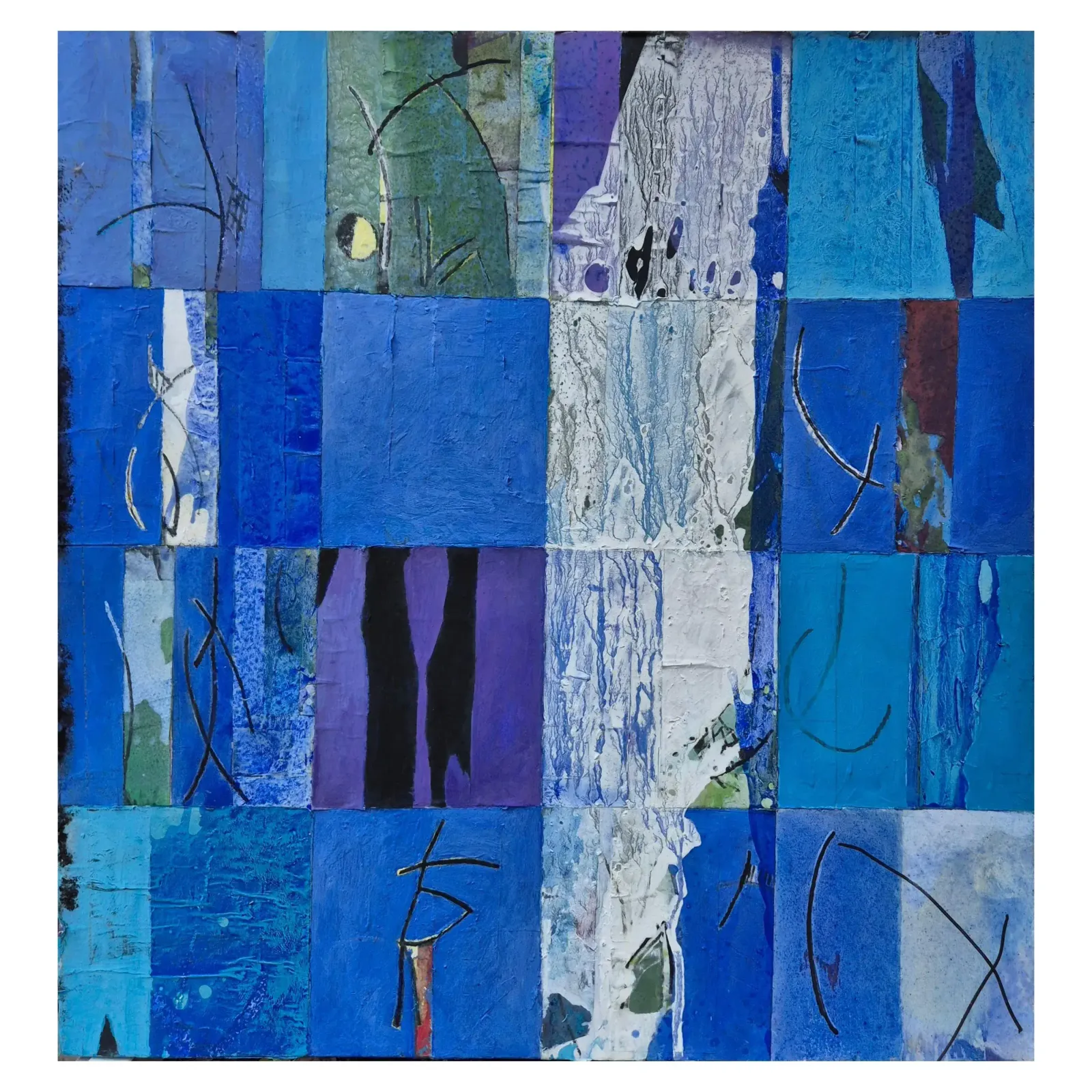 Jacques Lavigne, Untitled, Torn Paper And Acrylic On Canvas, 2018 photo vinterior