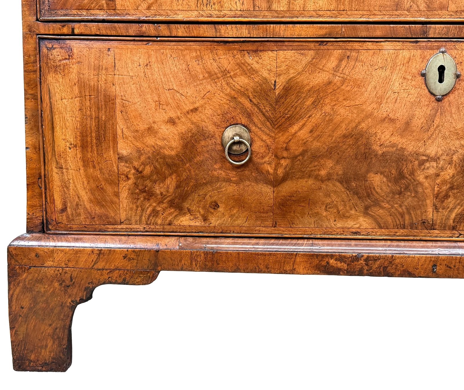 Georgian 18th Century Walnut Tallboy Chest On Chest (England, Circa 1720) photo vinterior