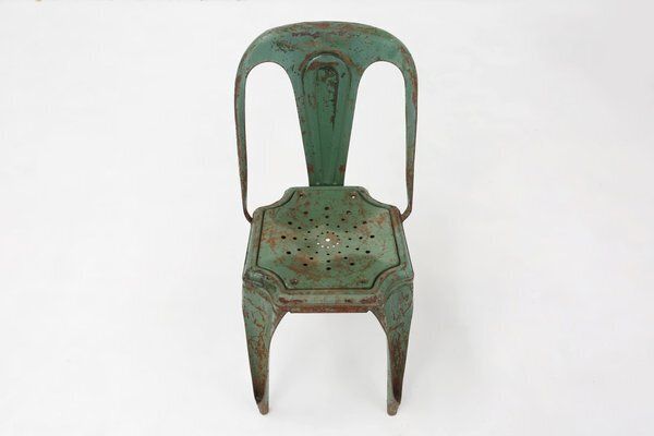 photo buy Vintage Green Model A Chairs From Tolix, France, 1950s, Set Of 4