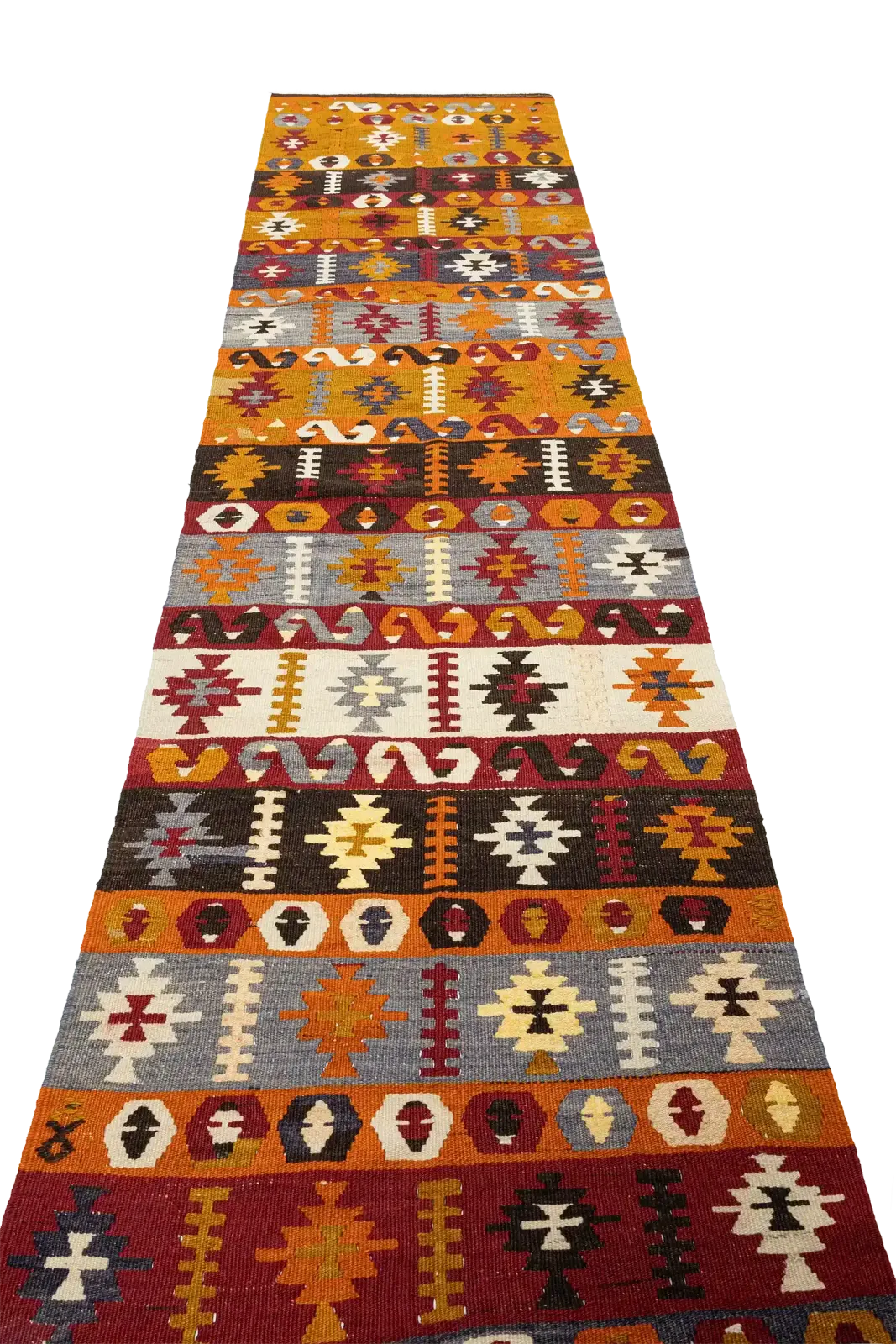 Balikesir Vintage Kilim 302x75cm photo for sale