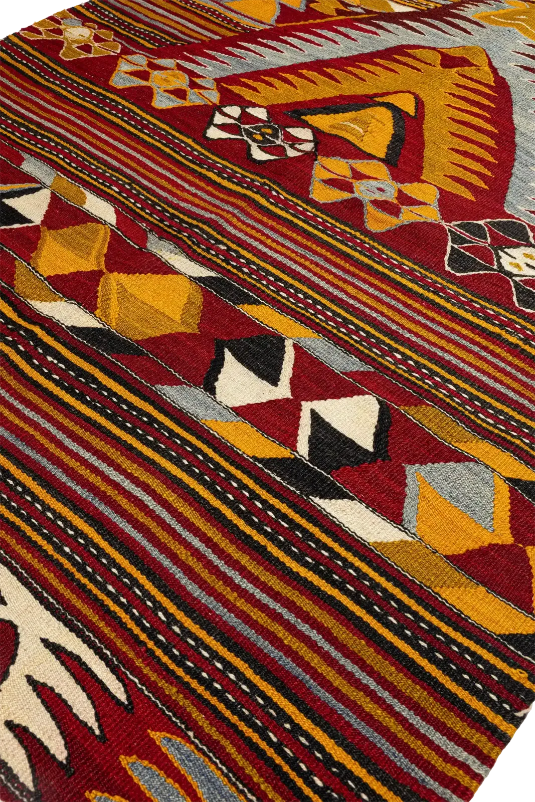 Konya Vintage Kilim 165x133cm, 1960s photo Textiles