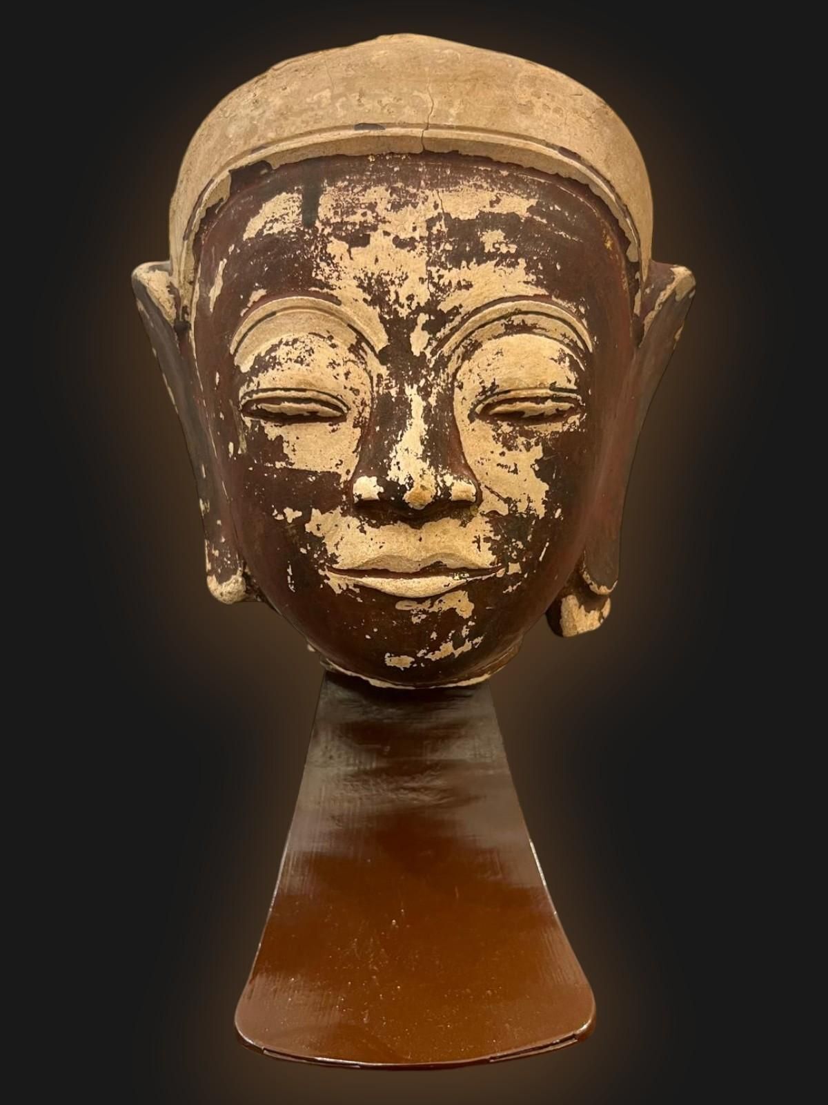 Terracotta Buddha Head, Shan State Kingdom, Burma, 16th18th Century photo buy
