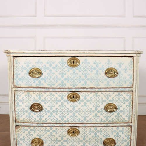 Swedish Painted Oak Commode, 1800s photo vinterior