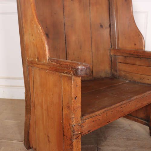 Welsh Pine Settle, 1800s, Antique photo buy