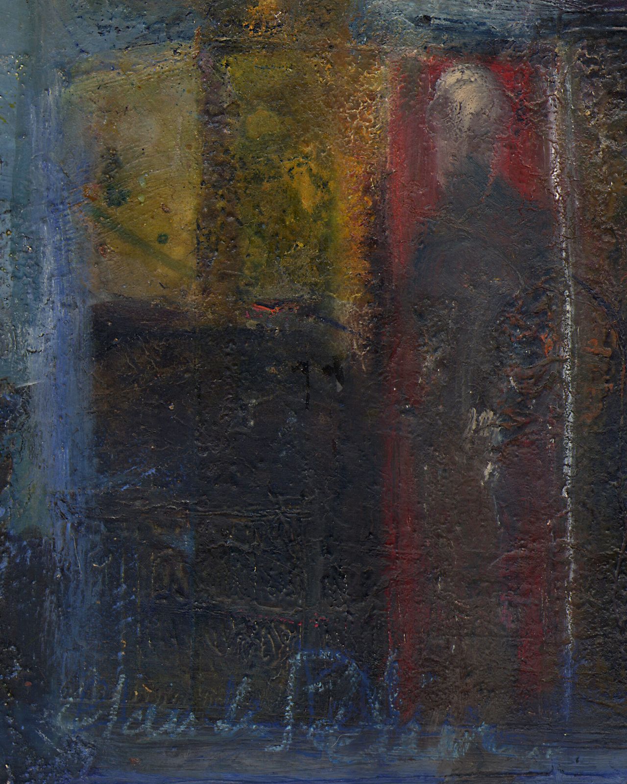 Fine French Abstract Oil Painting photo for sale