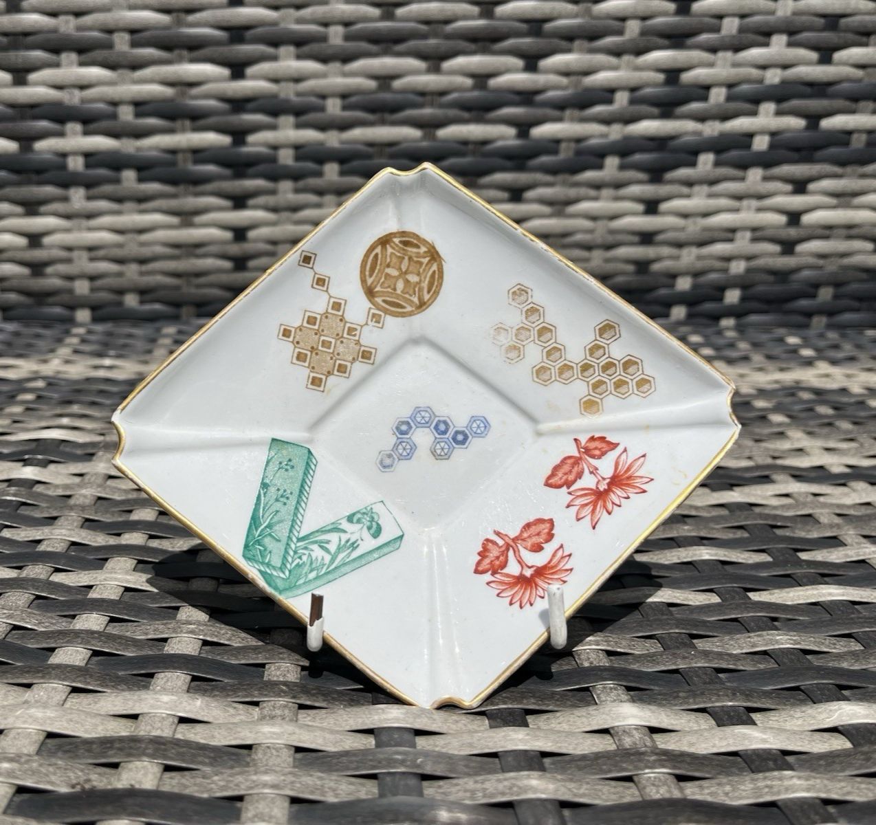 Home Decor Rare Antique 1879 Royal Worcester Aesthetic Movement Japonisme Ashtray Or Saucer photo
