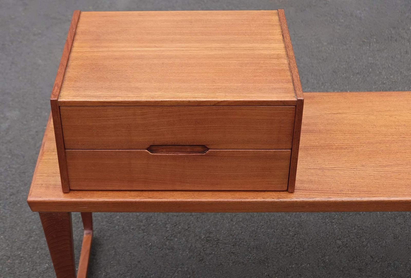 Kai Kristiansen Teak Bench And Drawers By Aksel Kjersgaard Denmark 1960's photo buy