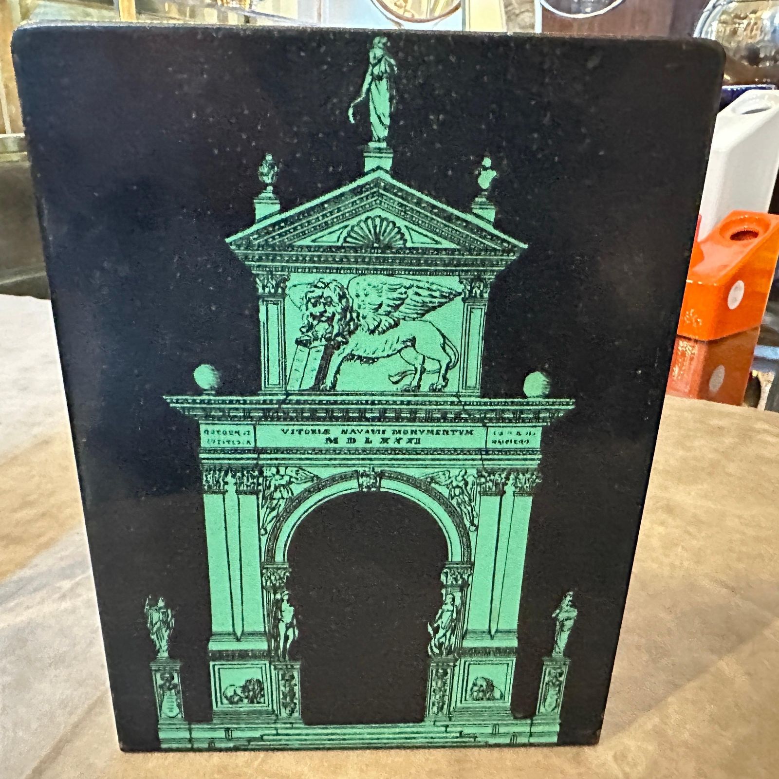 1960s Classical Set Of Two Bookends " Porta Di Venezia " By Piero Fornasetti photo vinterior